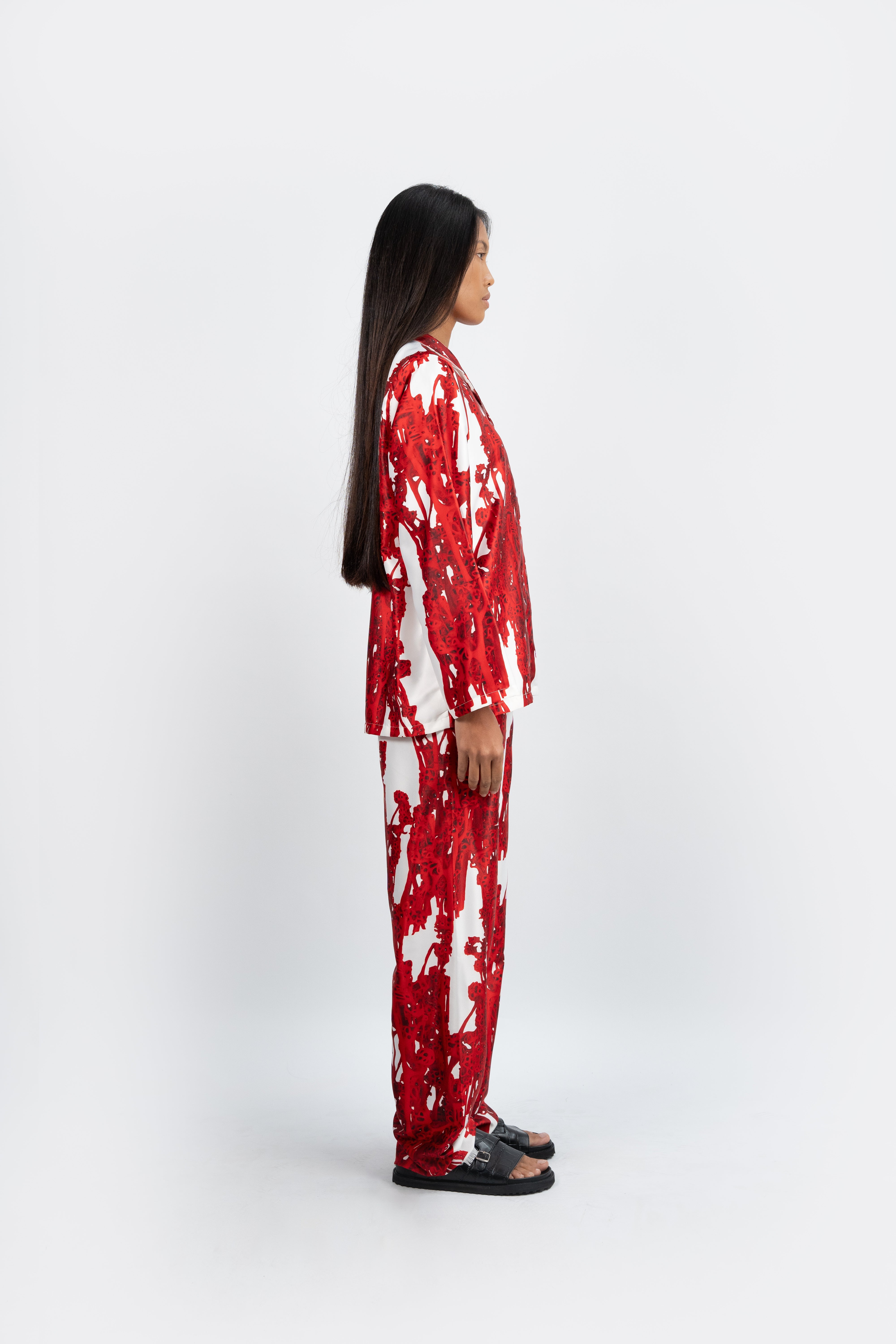 Splat Shirt White Red