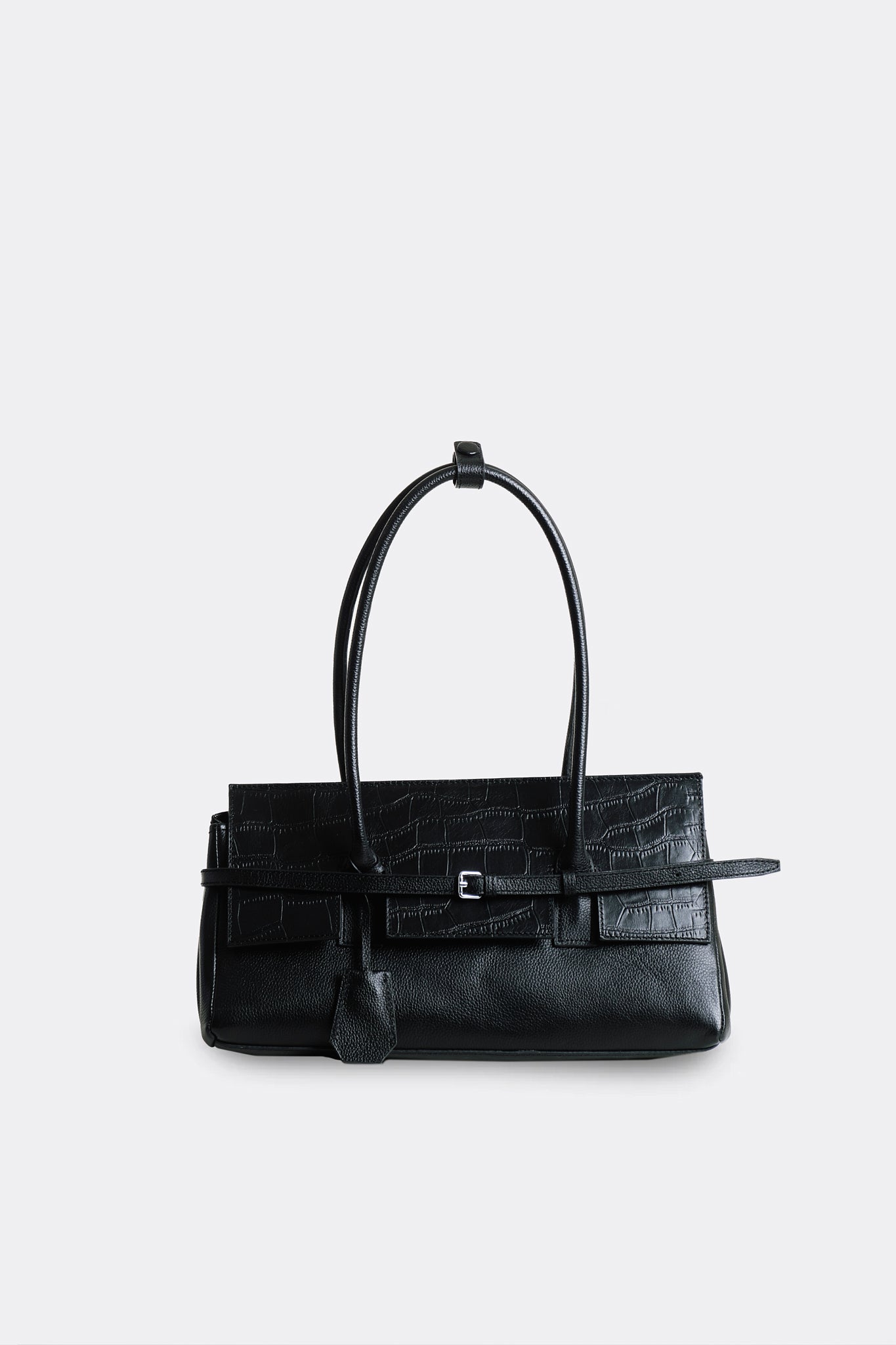 Slits Flap Essens Baguette Alligator Black