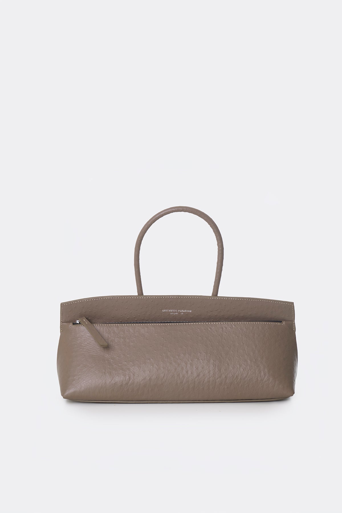 Ace Baguette Bag Ostrich Taupe