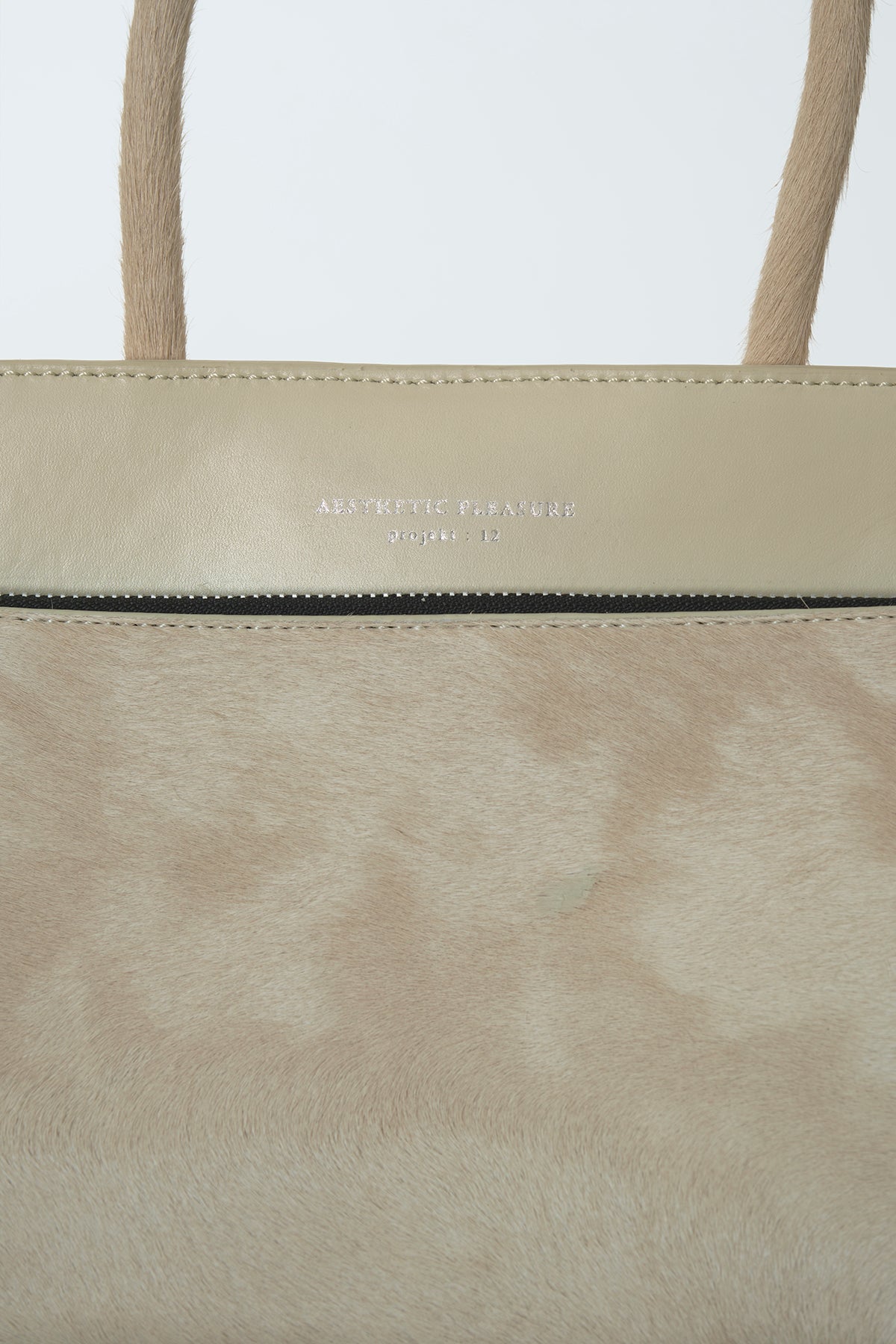 Ace Baguette Bag Pony Hair Beige