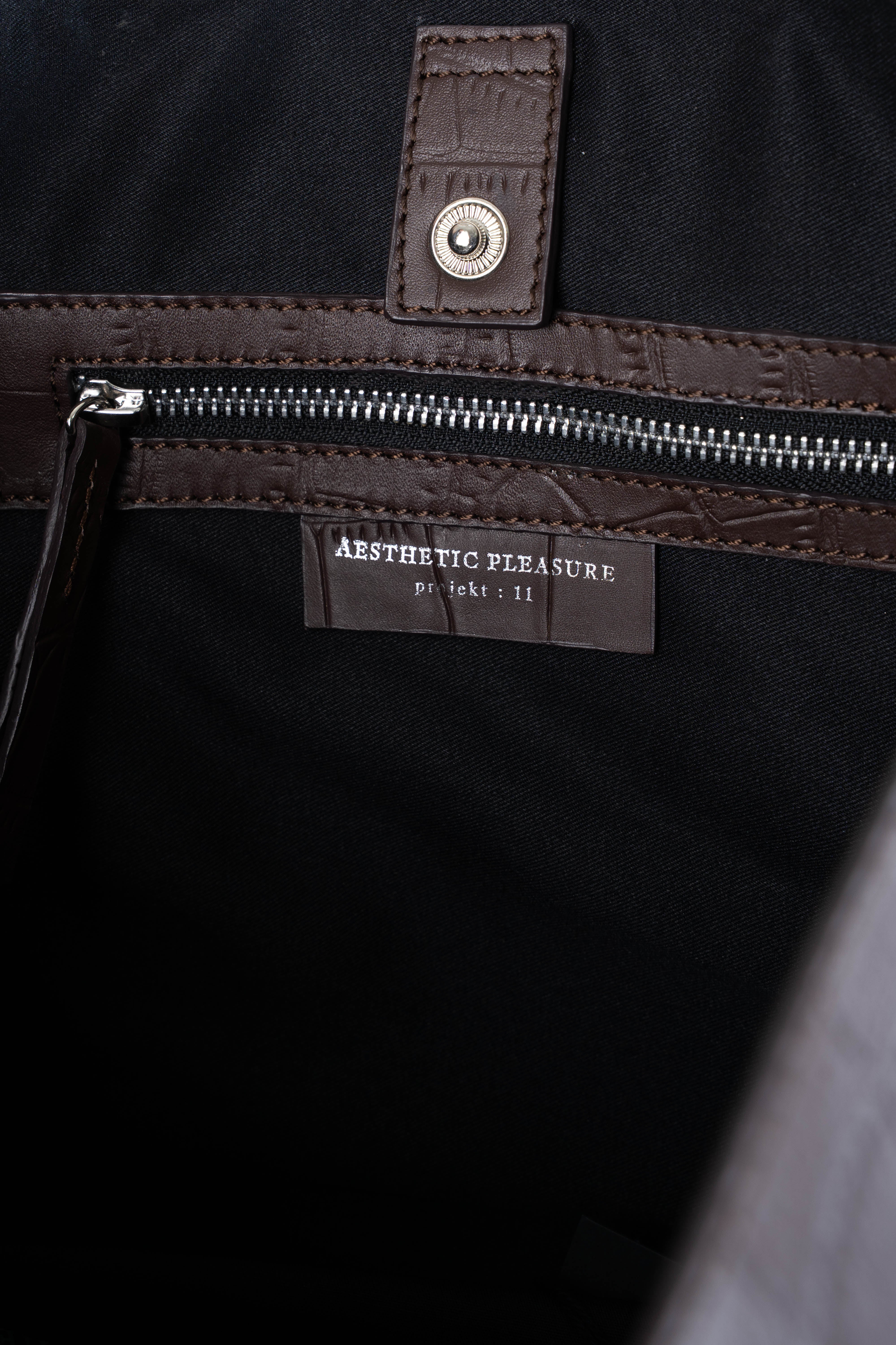 Closer Bag Alligator Brown