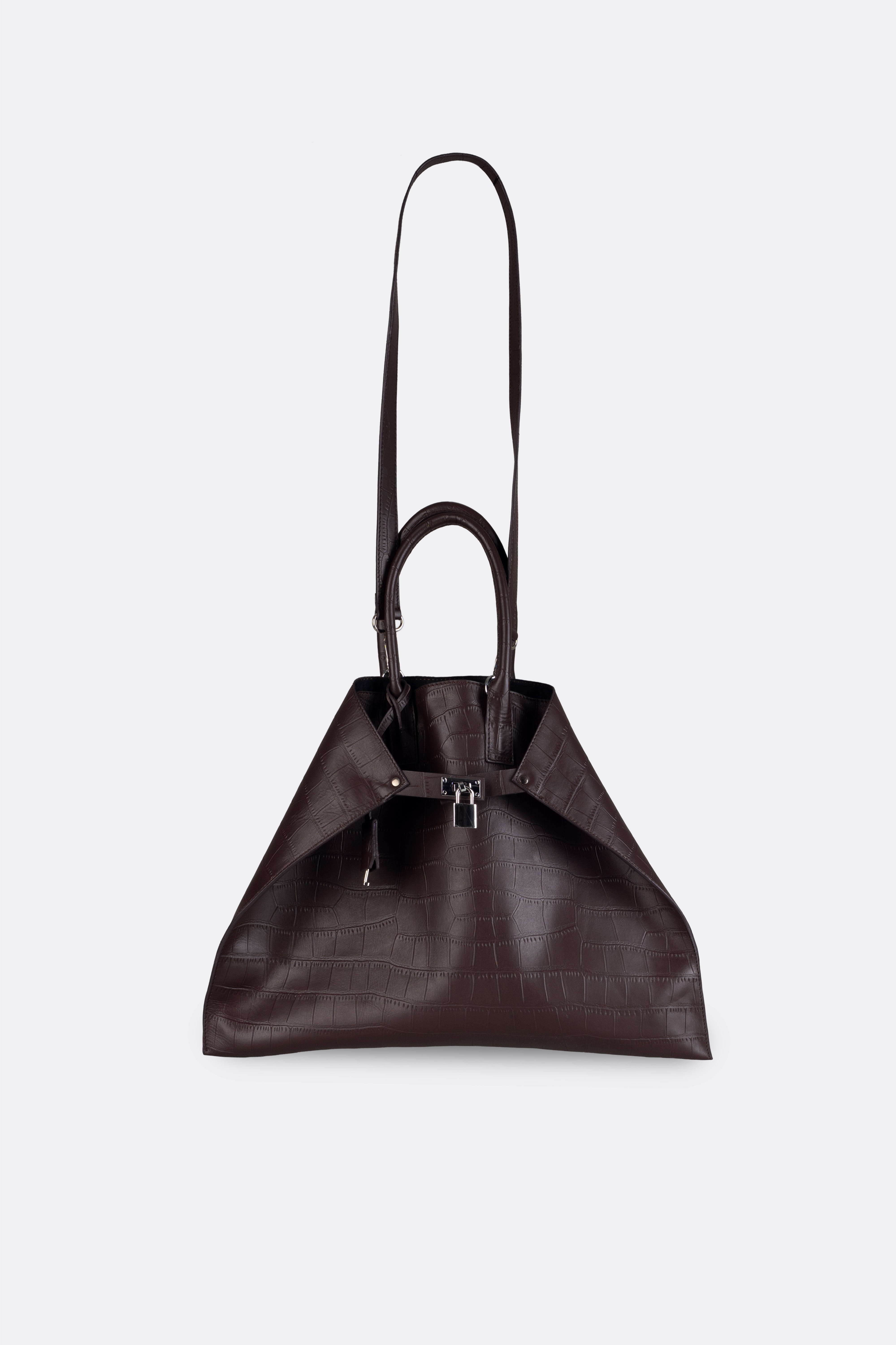 Closer Bag Alligator Brown