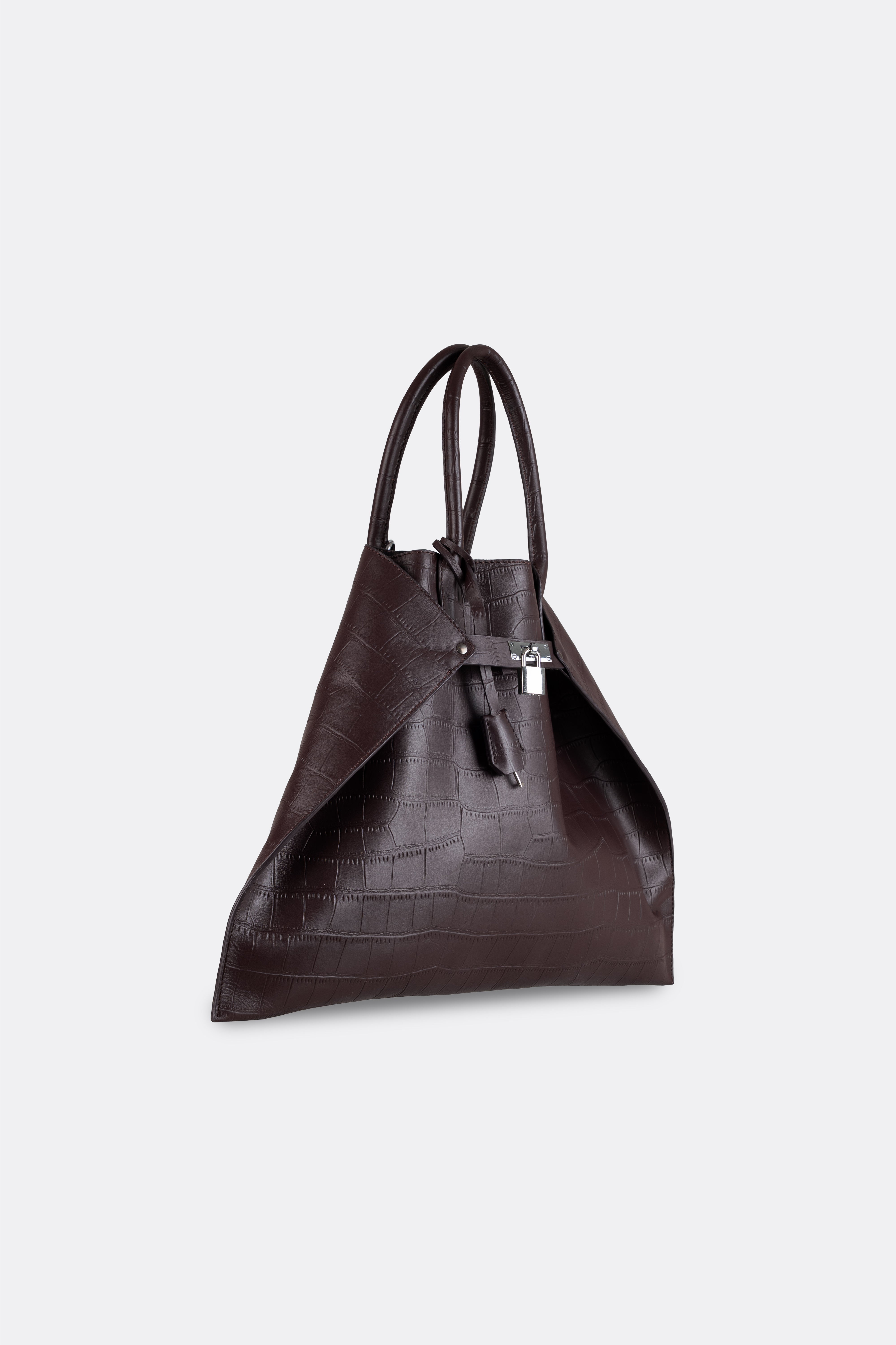 Closer Bag Alligator Brown