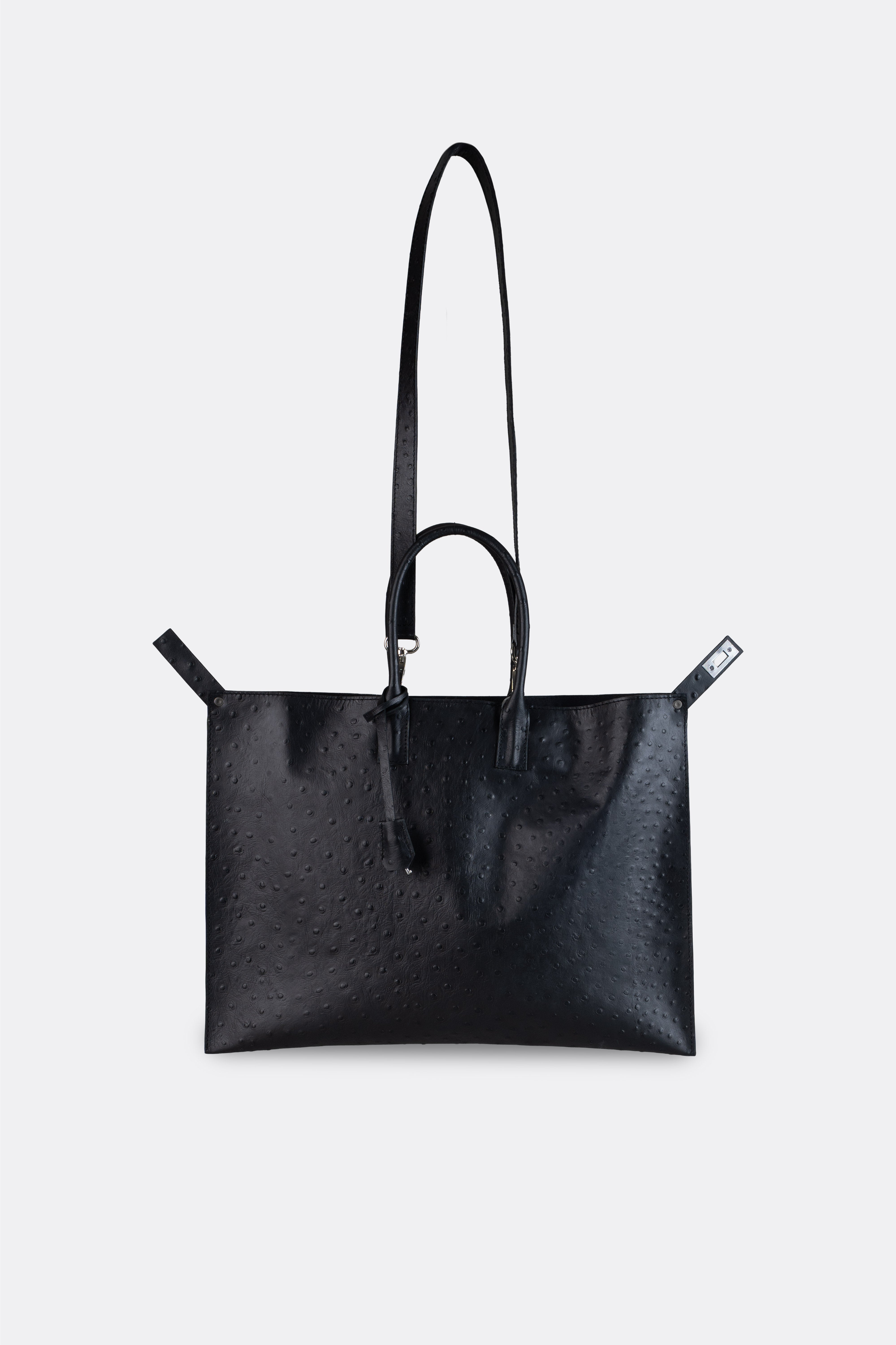 Closer Bag Ostrich Black