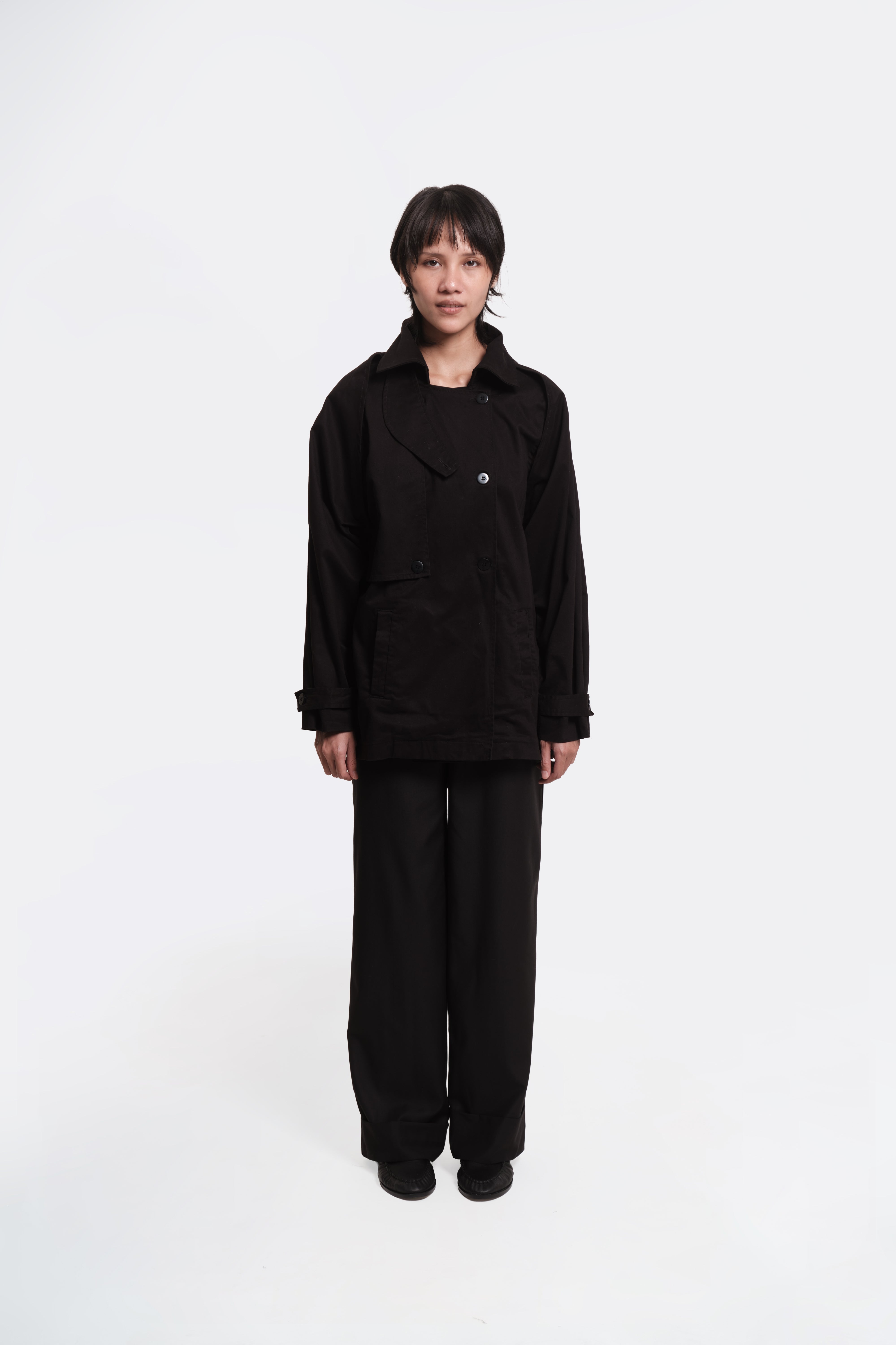 Division Crop Jacket Black