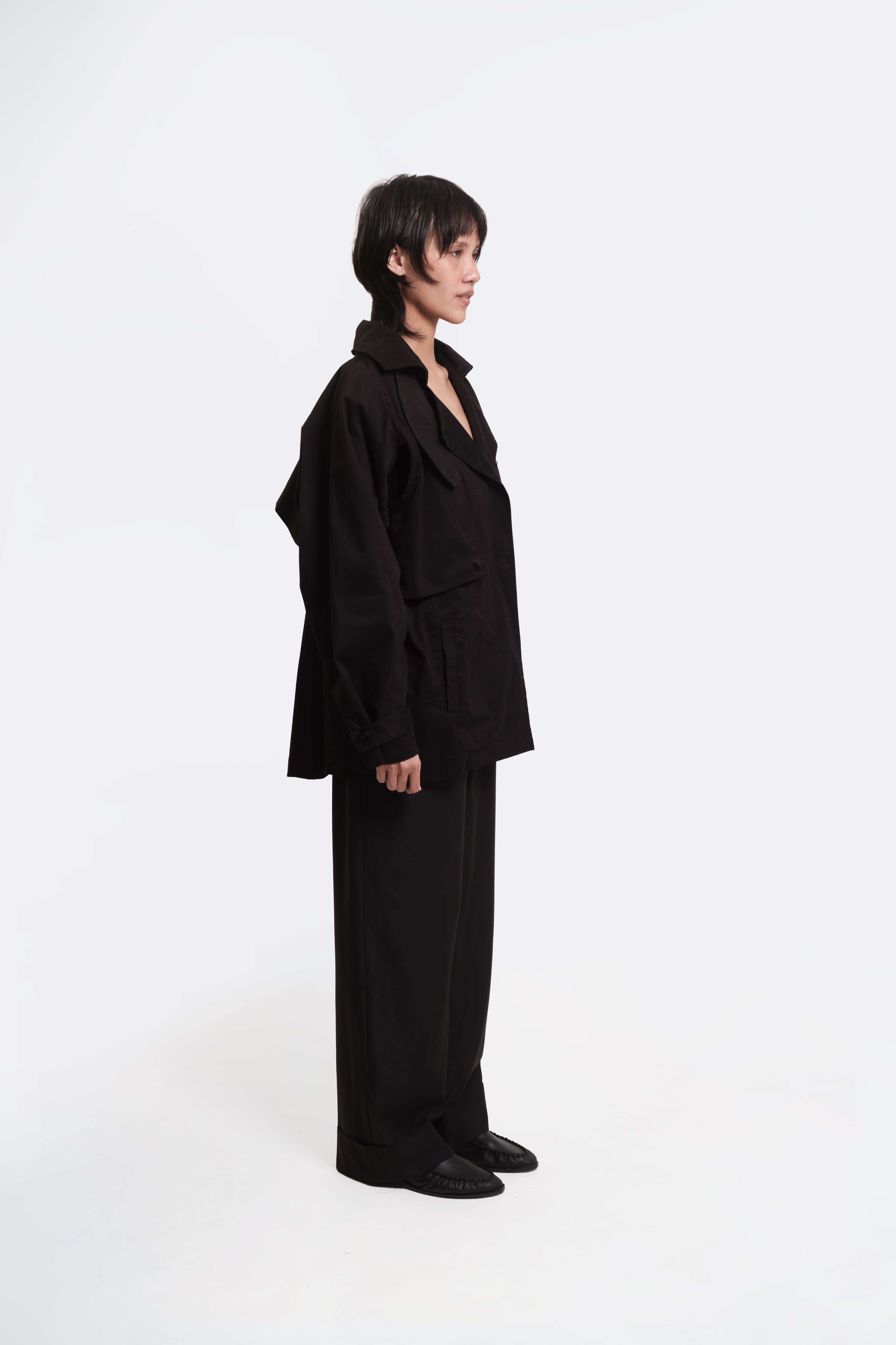 Division Crop Jacket Black