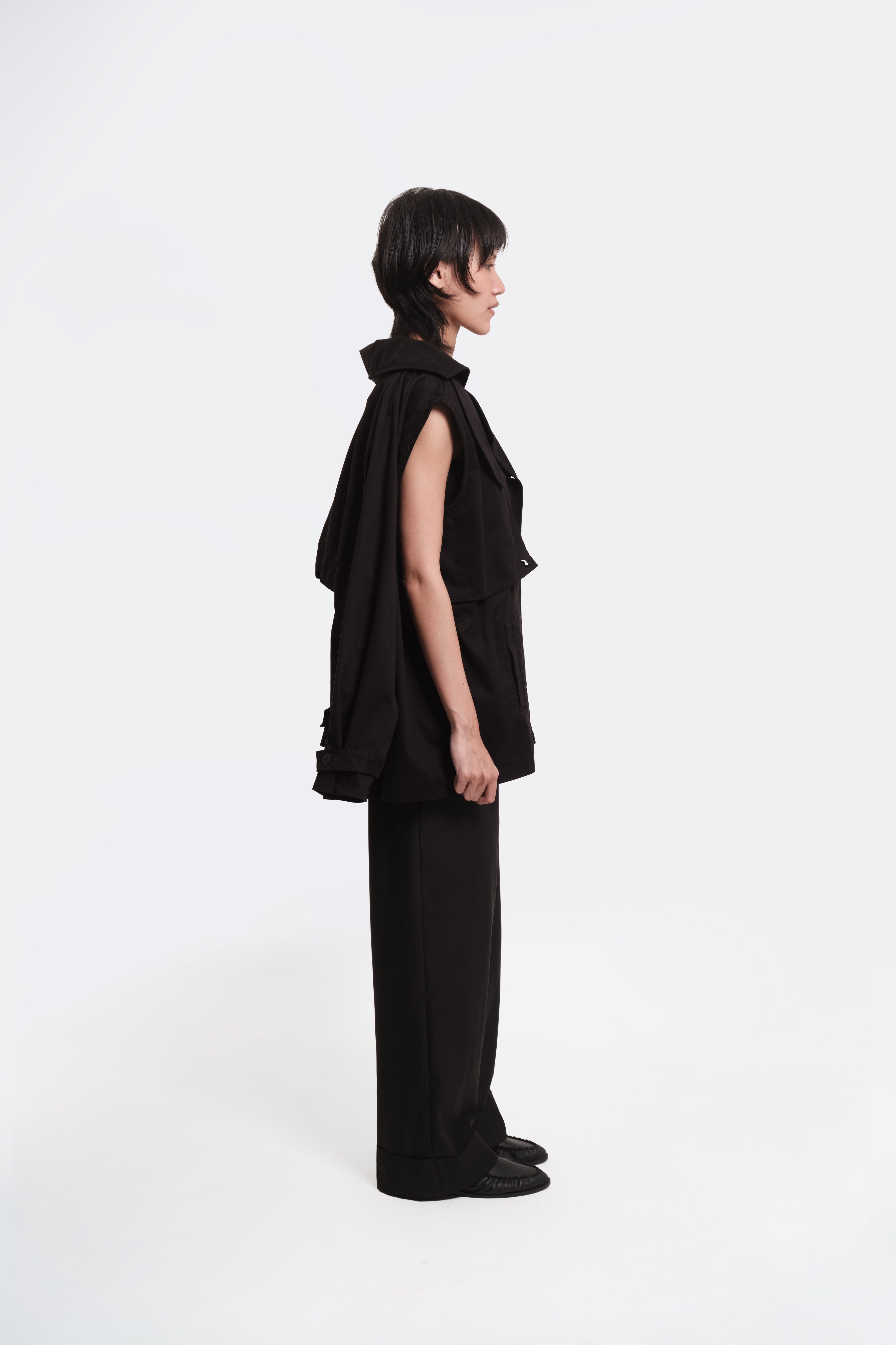 Division Crop Jacket Black