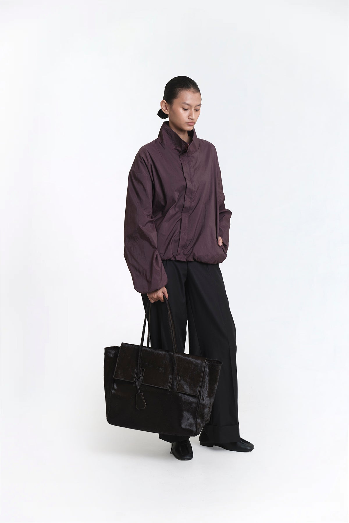Essens Bag Pony Hair Dark Brown