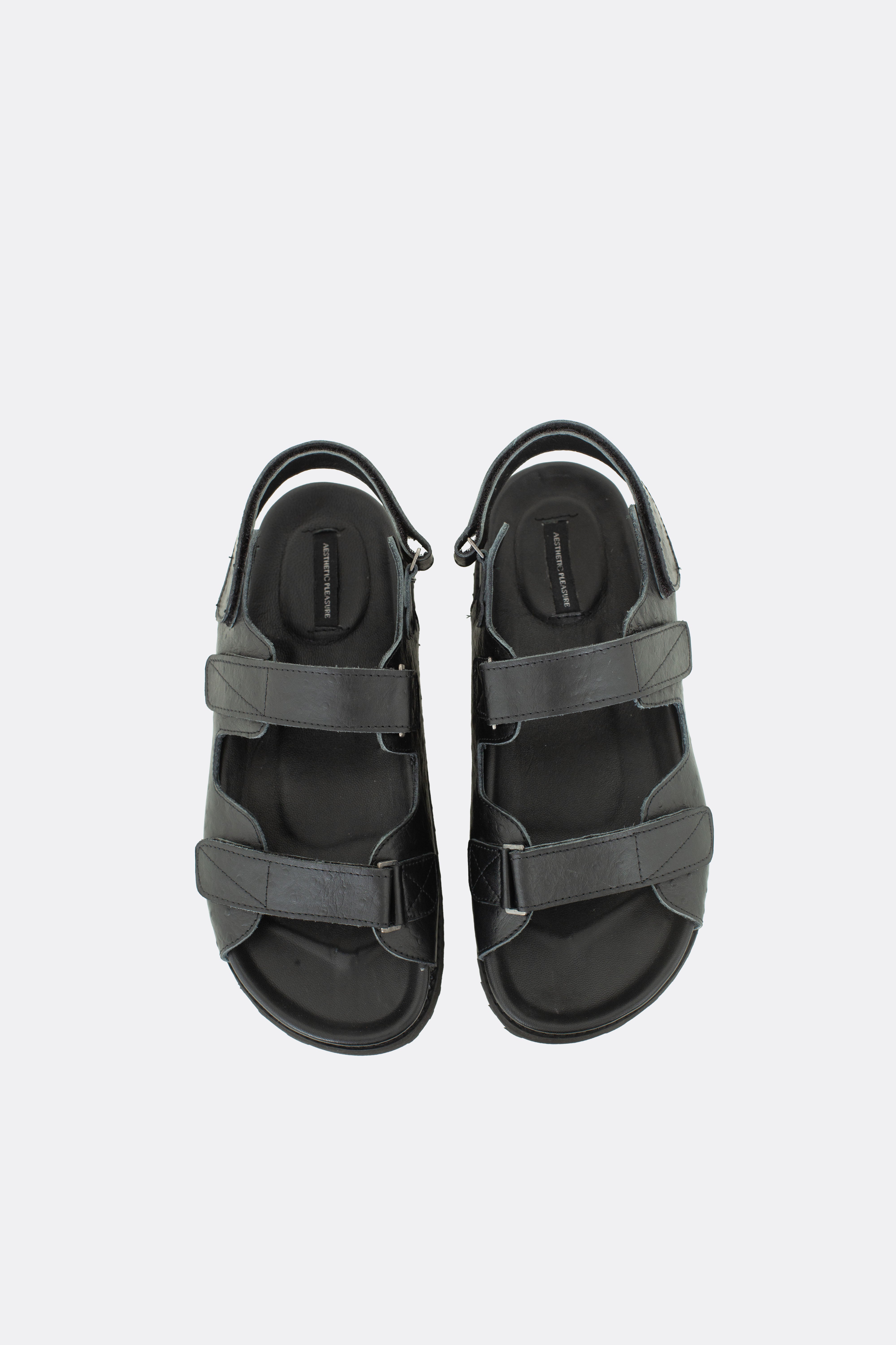 Gabi Sandal Ostrich Black