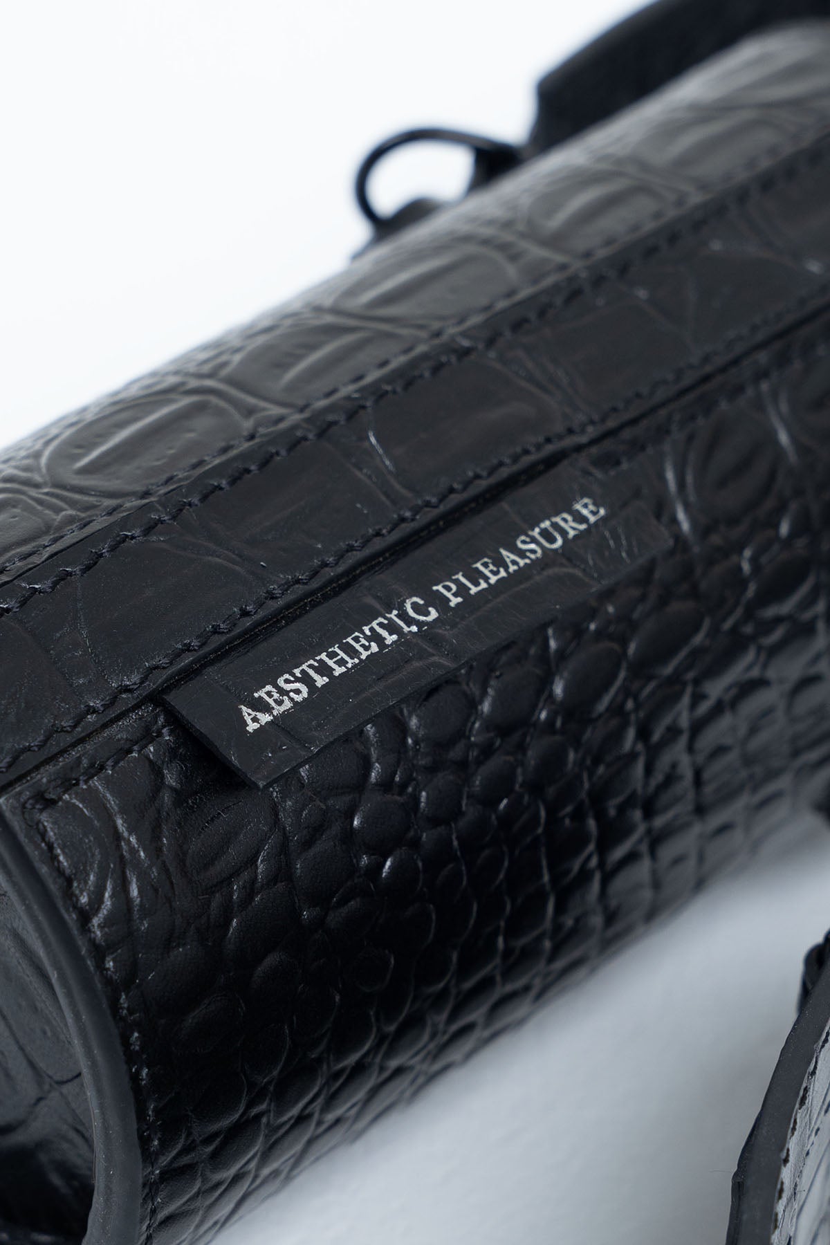 Ions Bottle Bag Croc Black - Silver Bottle