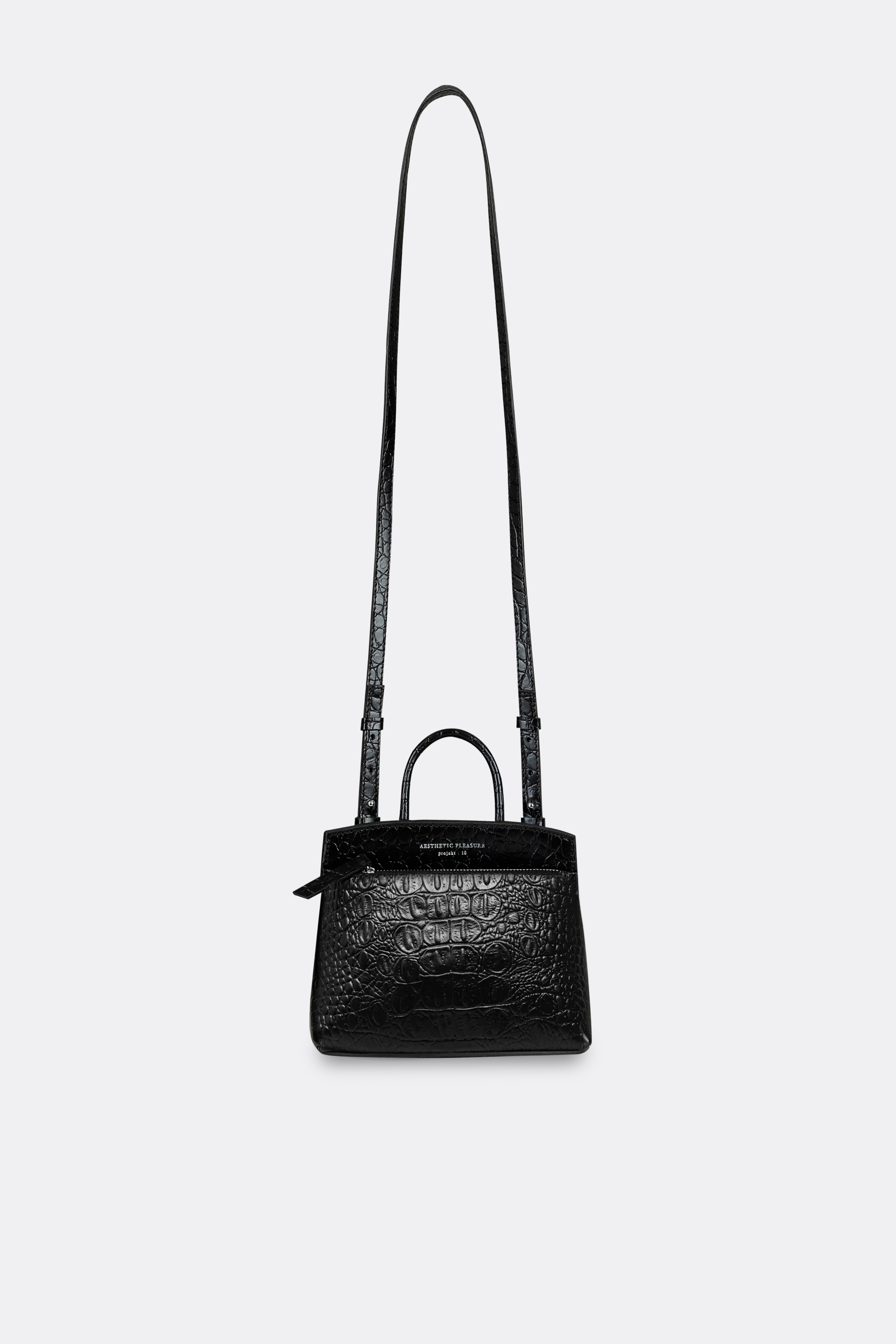 Mini Ace Bag Croc Black