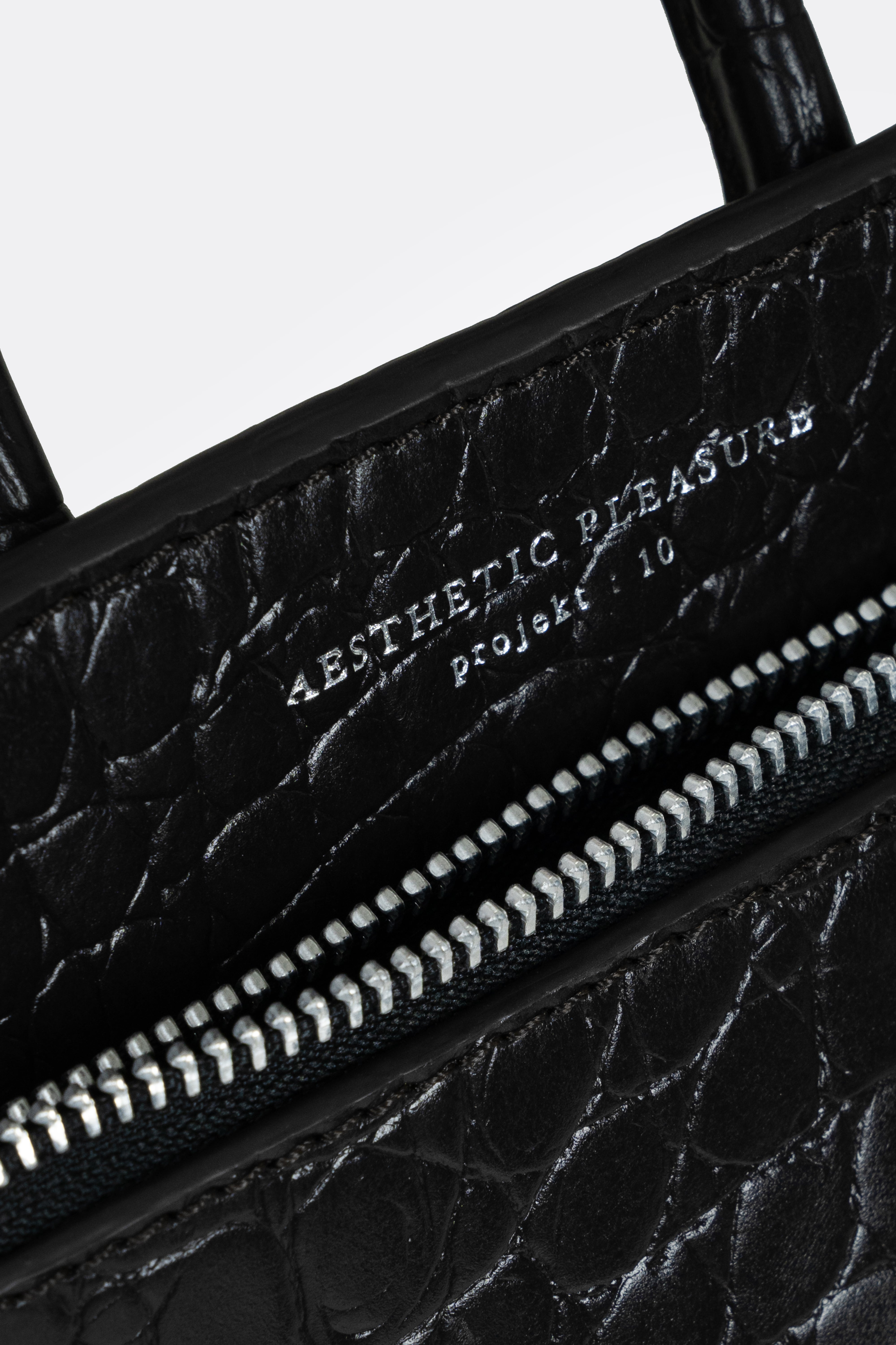 Mini Ace Bag Croc Black