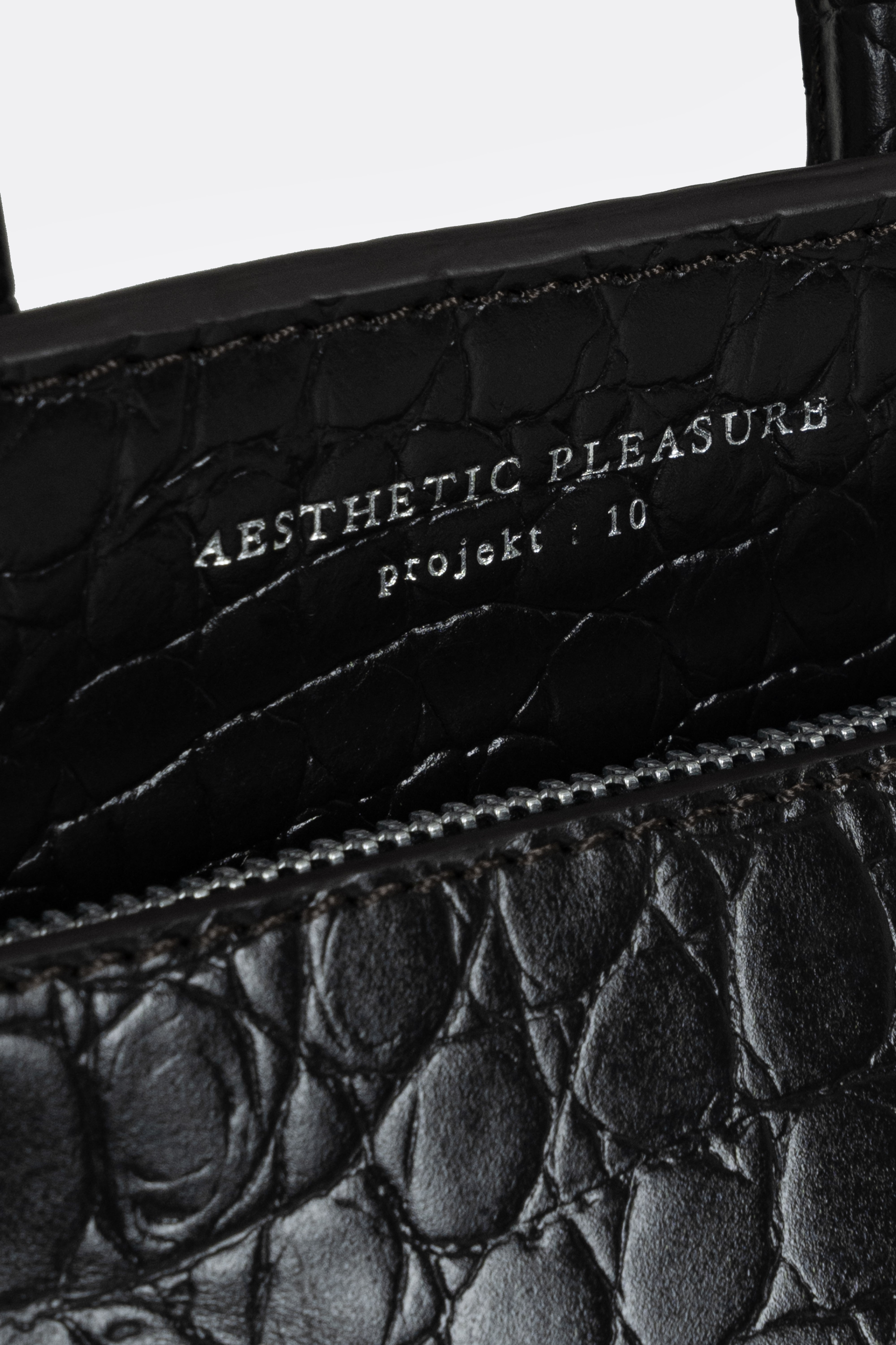 Mini Ace Bag Croc Black