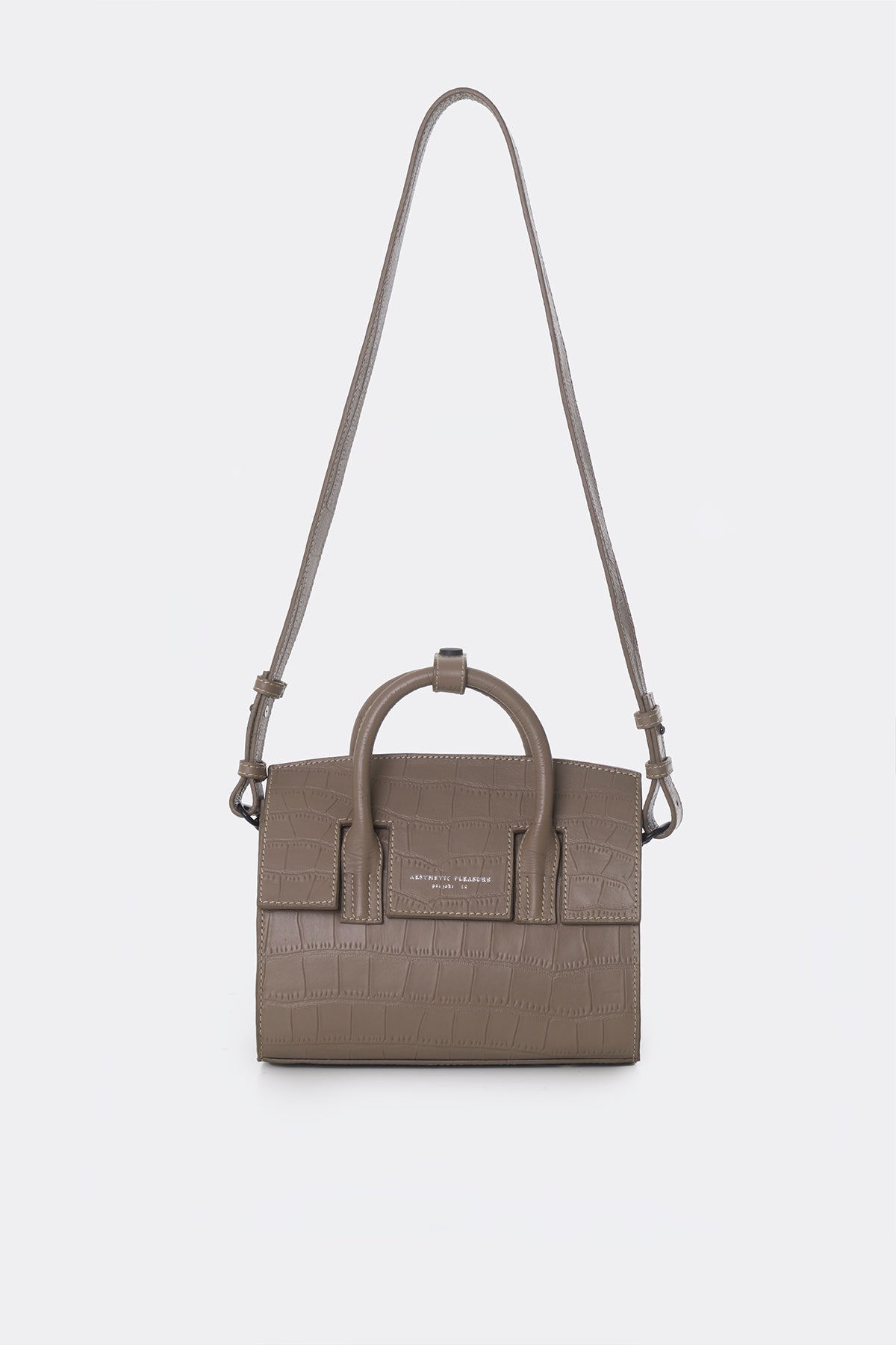Mini Isolation Bag Alligator Taupe
