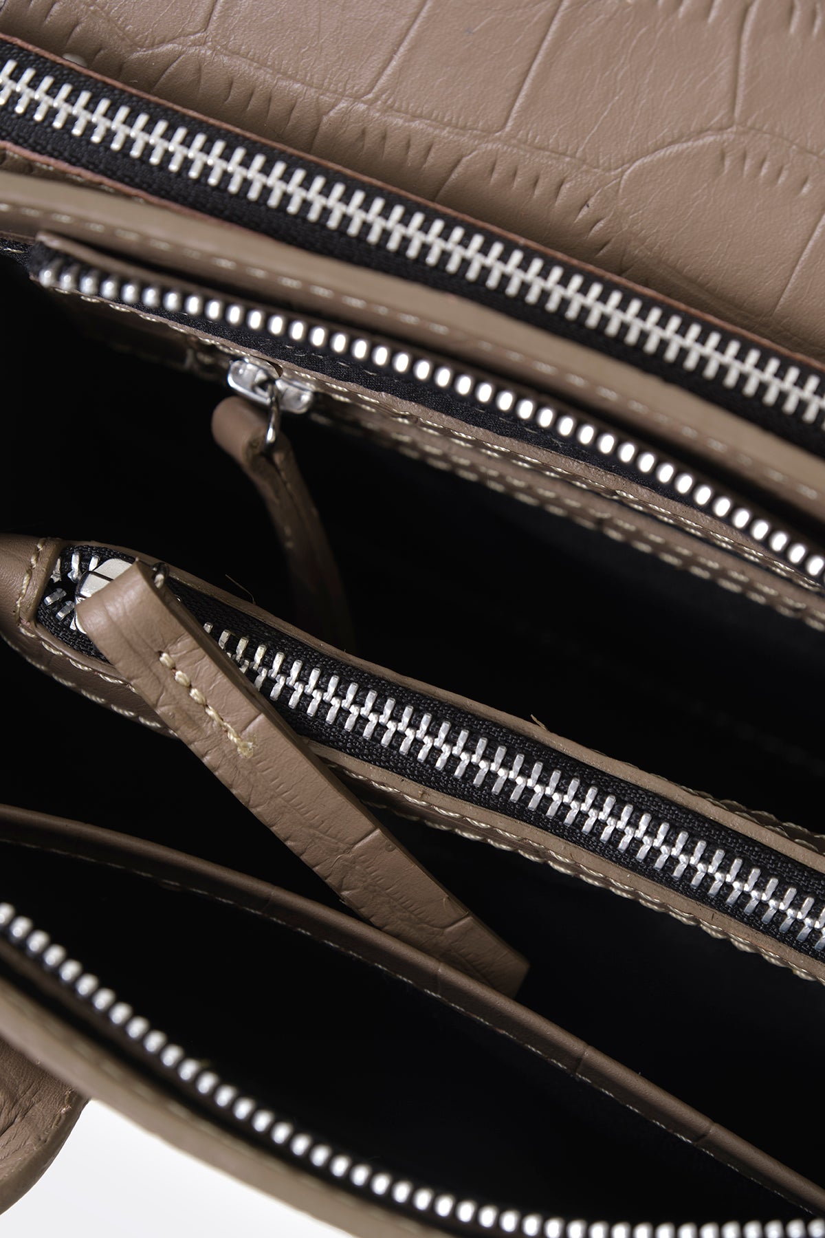 Mini Isolation Bag Alligator Taupe