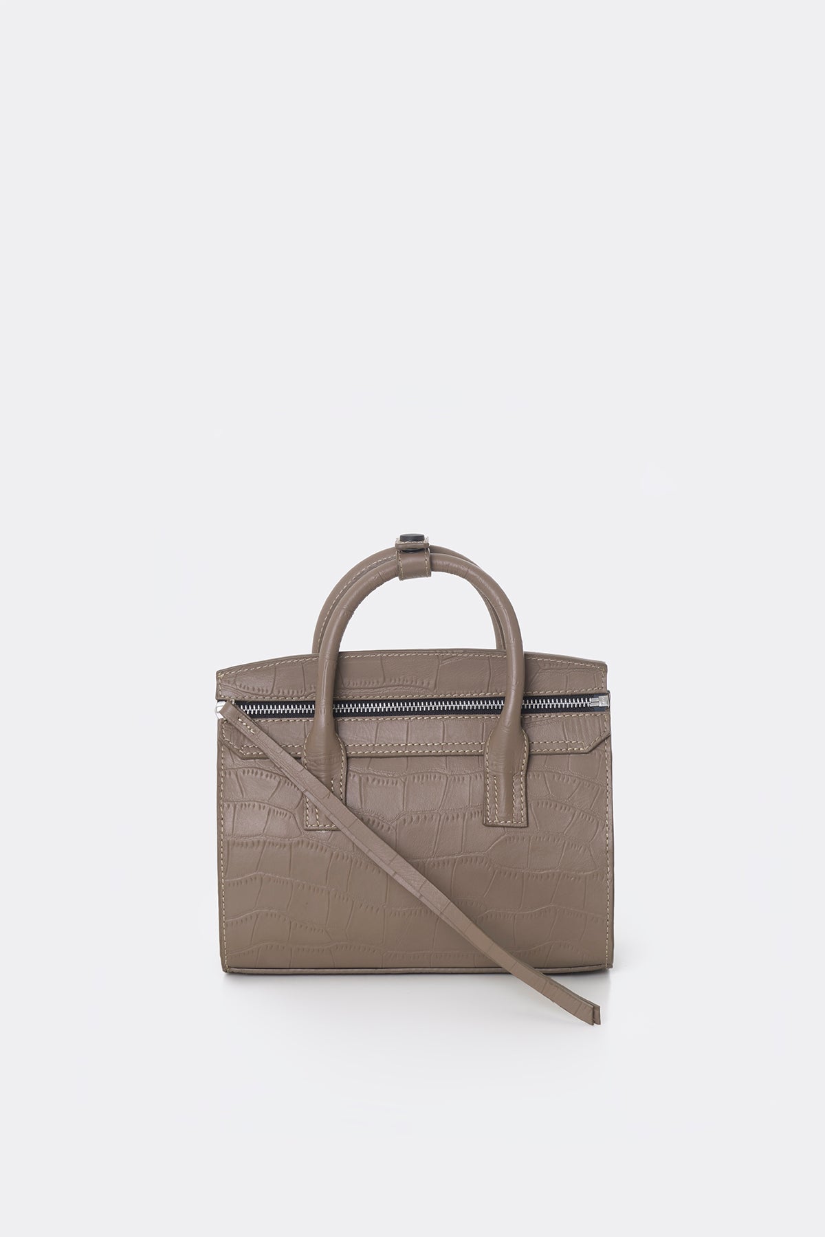 Mini Isolation Bag Alligator Taupe