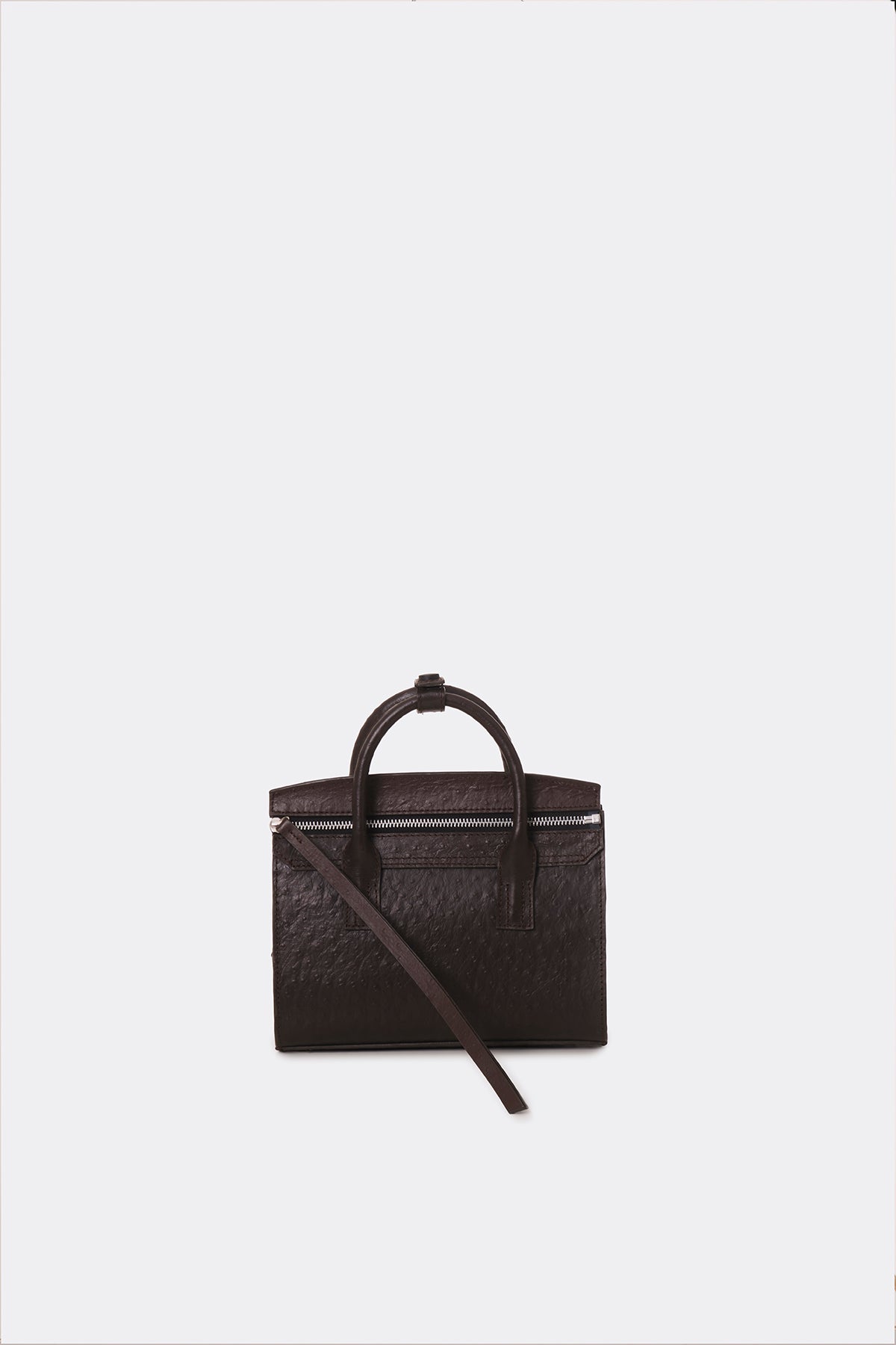 Mini Isolation Bag Ostrich Brown