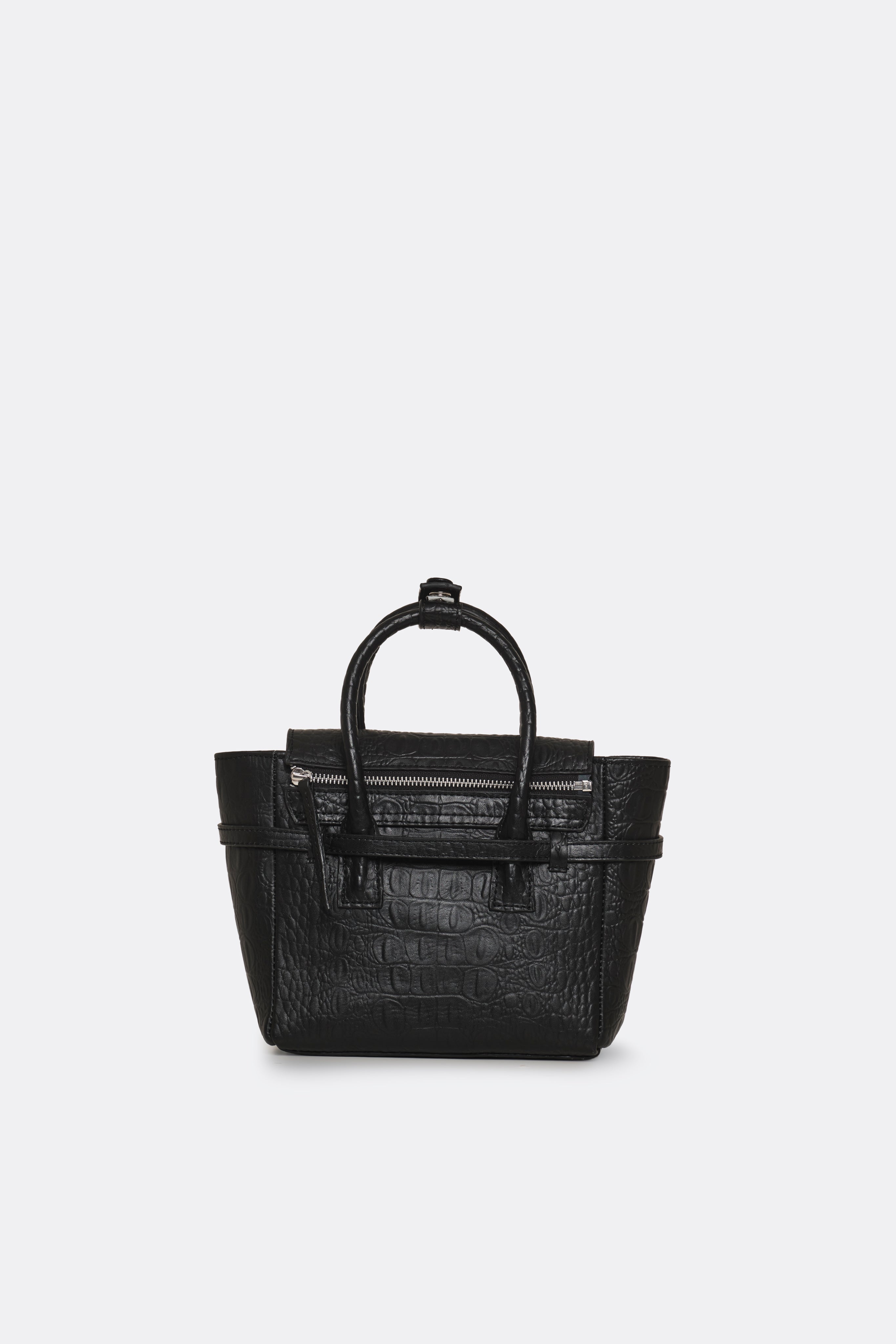 Mini Obi Bag Croc Black