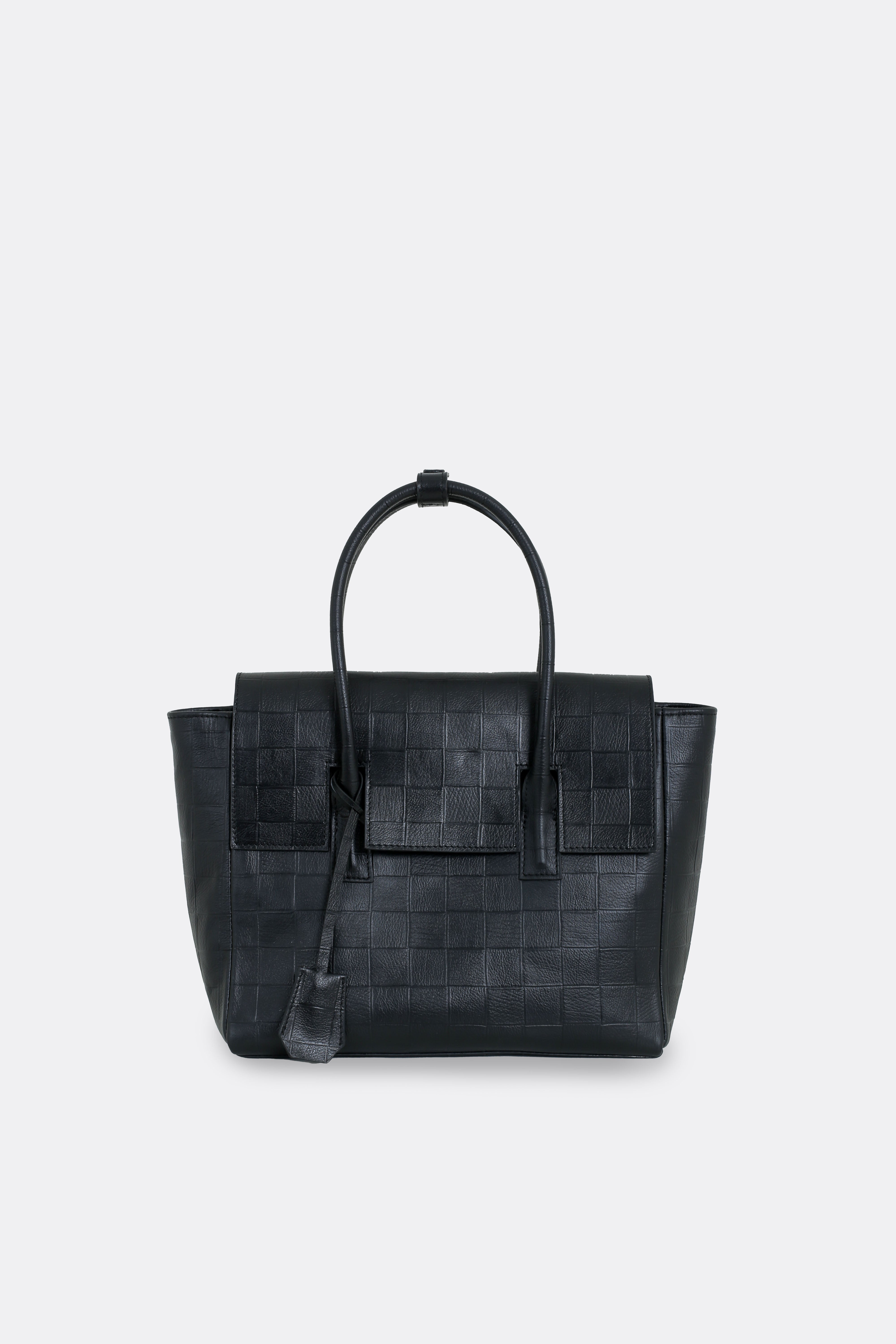Medium Essens Bag Check Black