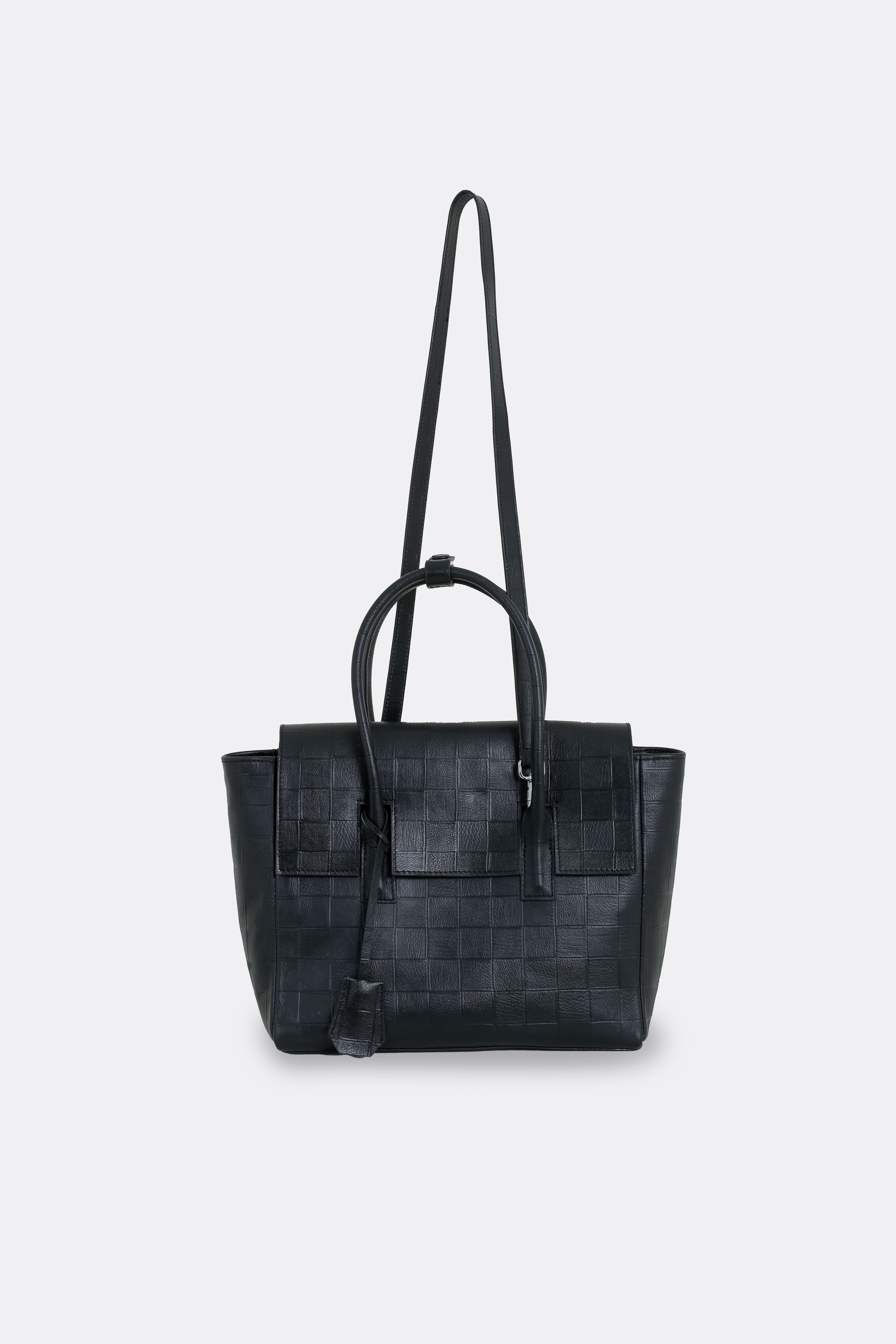Medium Essens Bag Check Black
