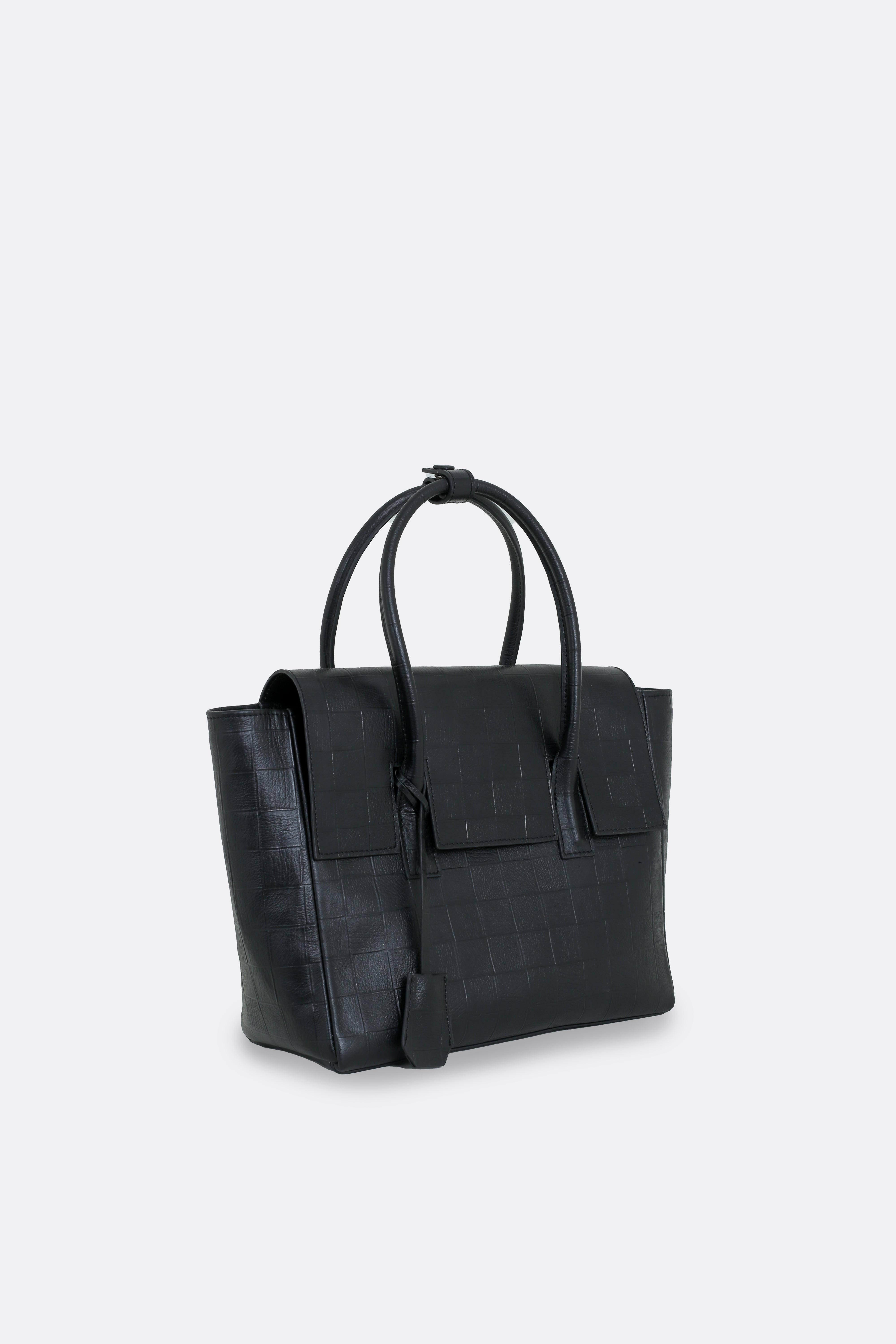Medium Essens Bag Check Black