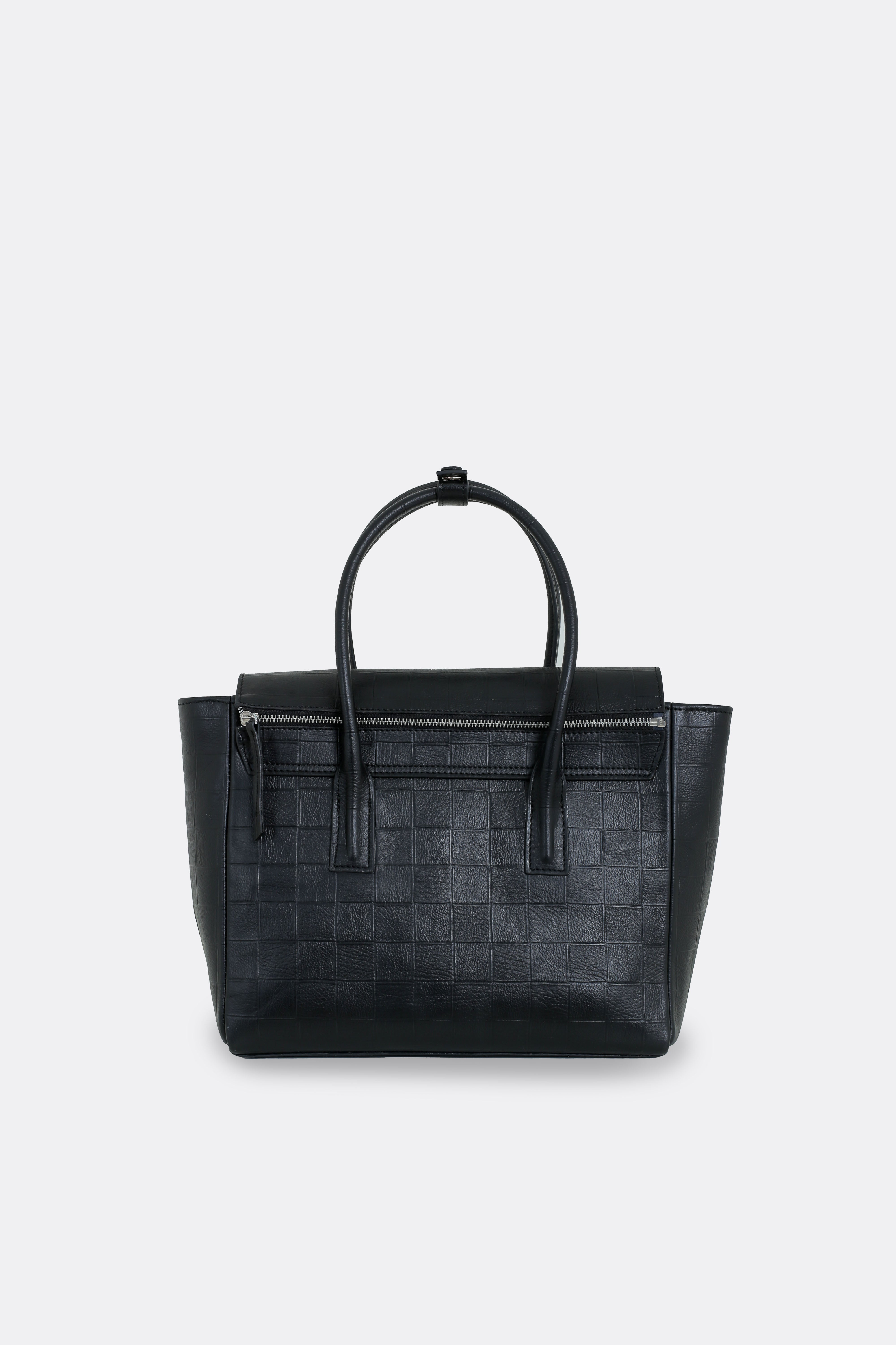 Medium Essens Bag Check Black