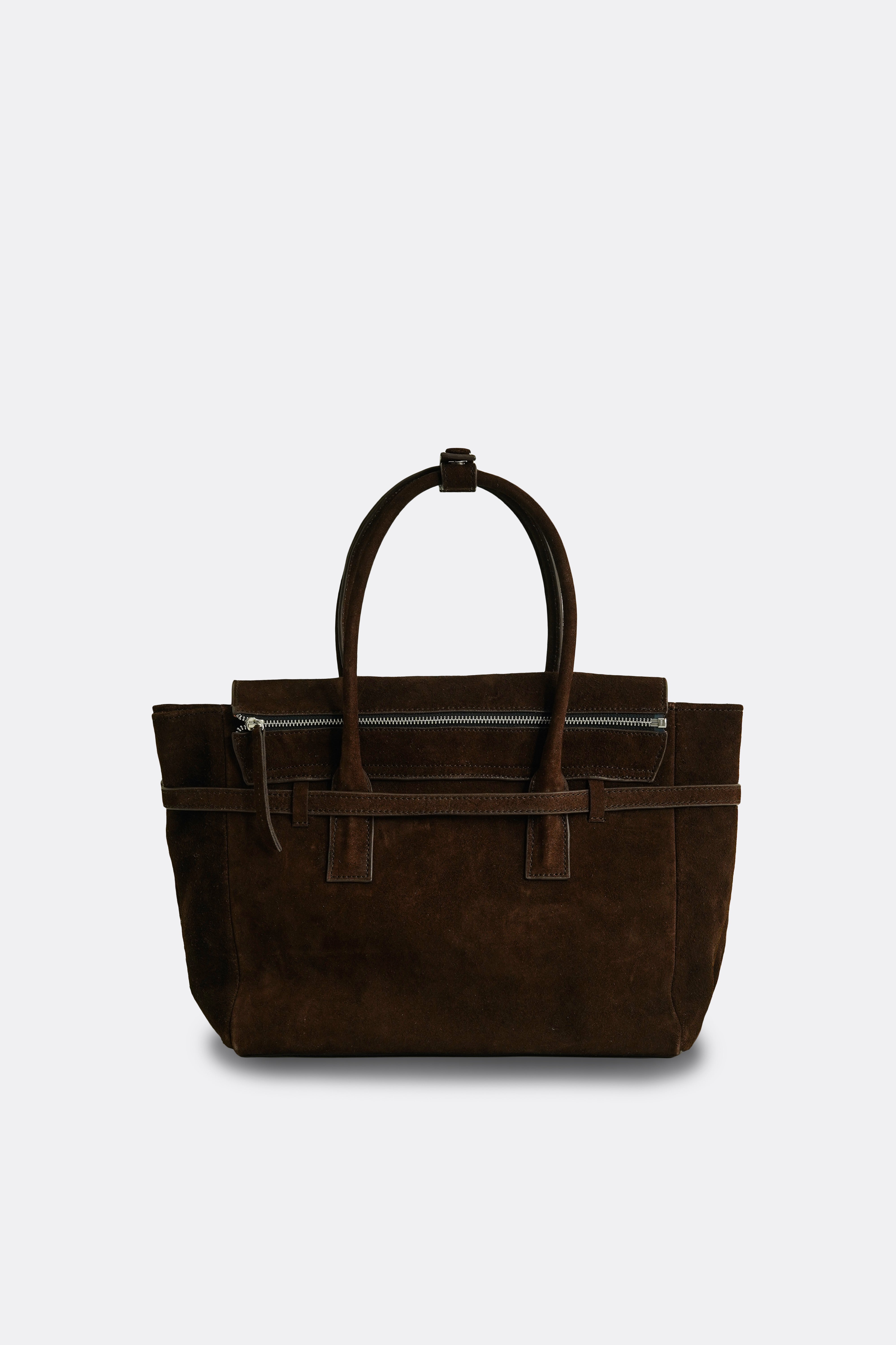 Medium Obi Bag Suede Brown