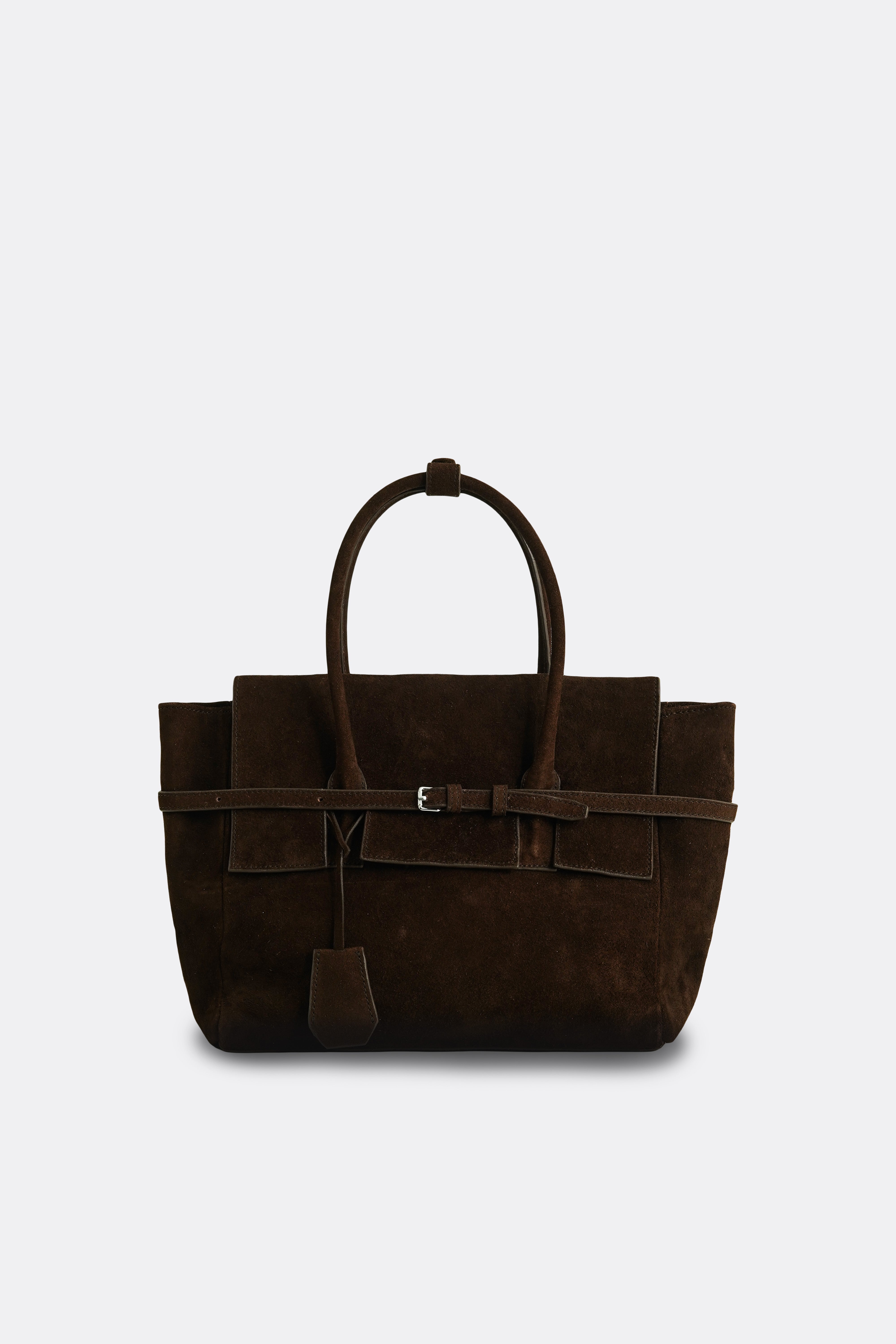 Medium Obi Bag Suede Brown