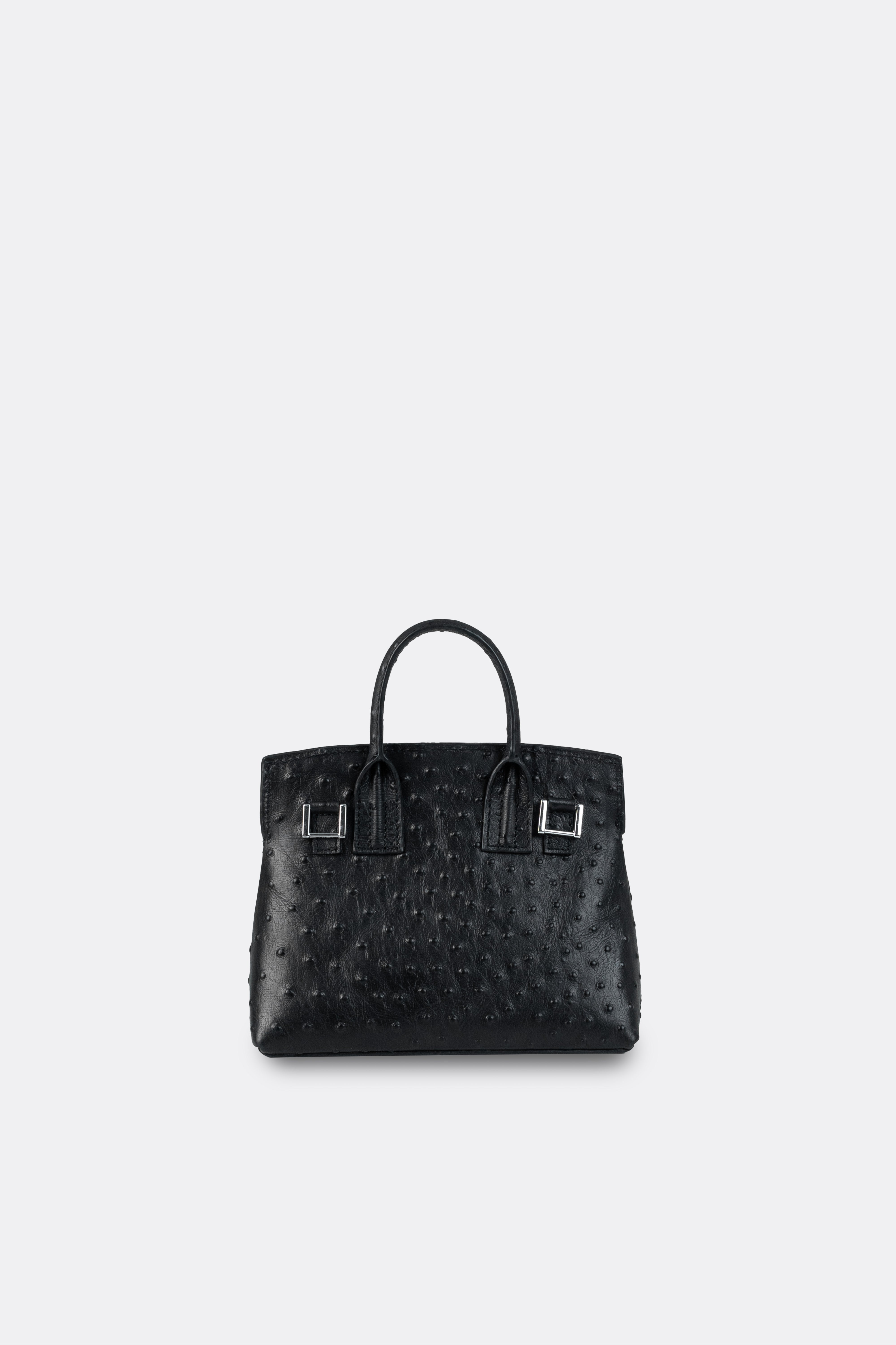 Mini Ace Bag Ostrich Black