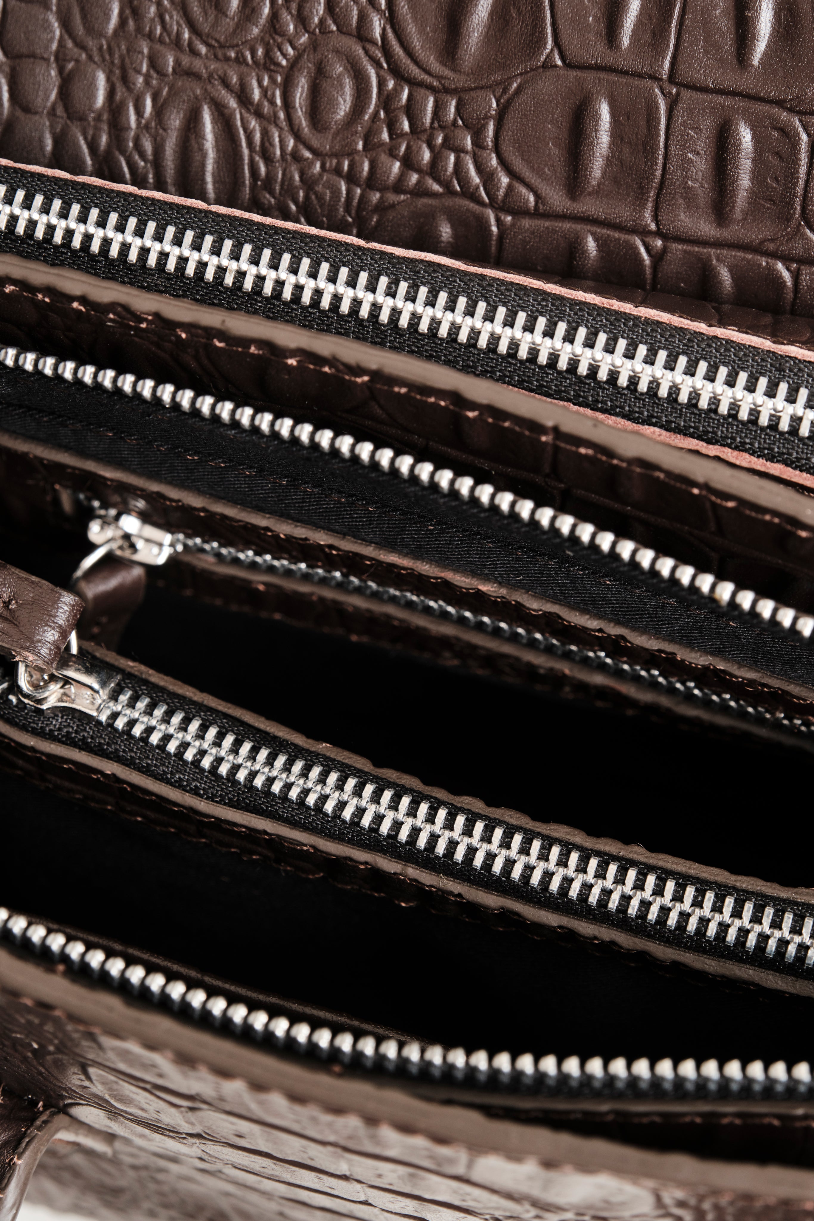 Mini Isolation Bag Croc Brown