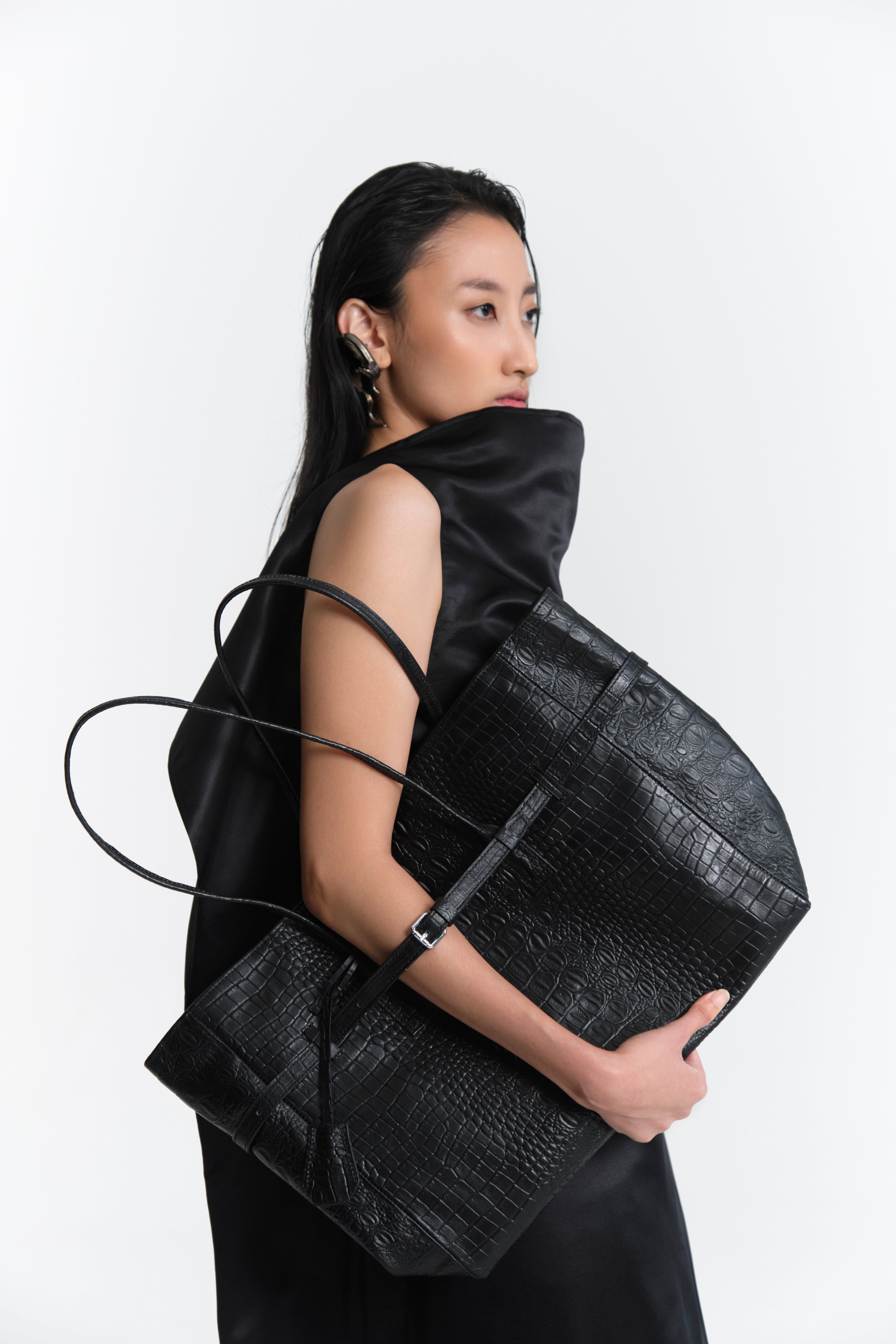 Obi Bag Croc Black
