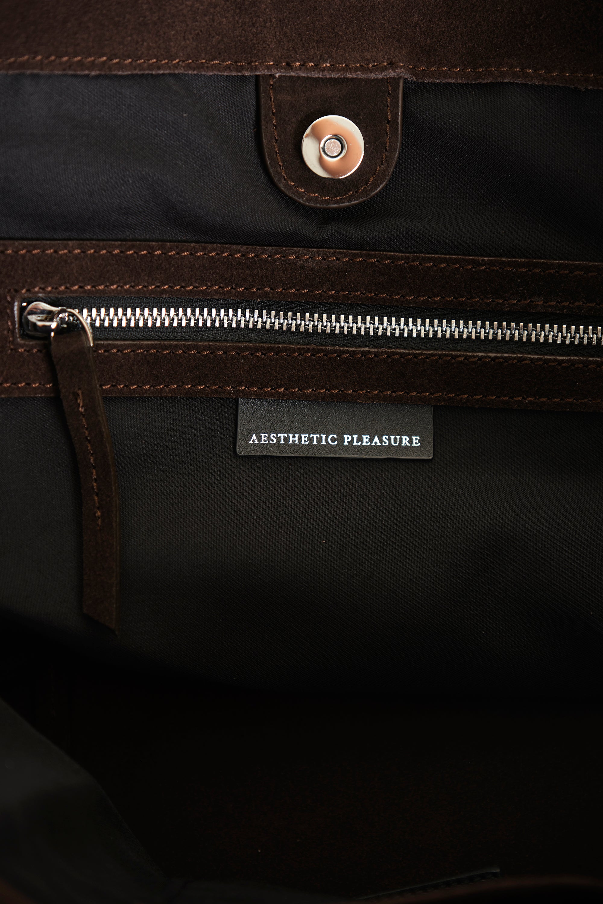 Obi Bag Suede Dark Brown