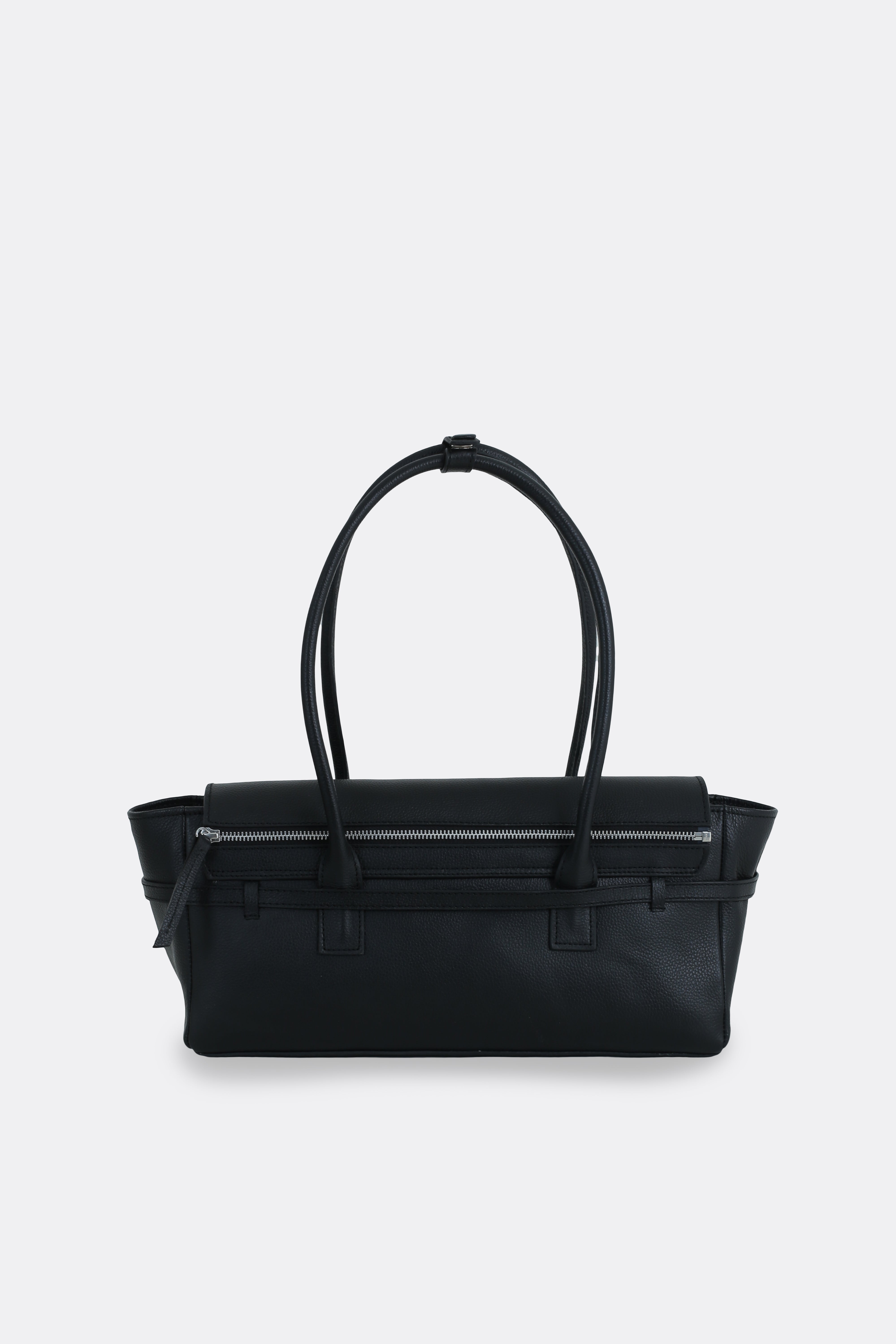 Obi Baguette Bag Grain Black