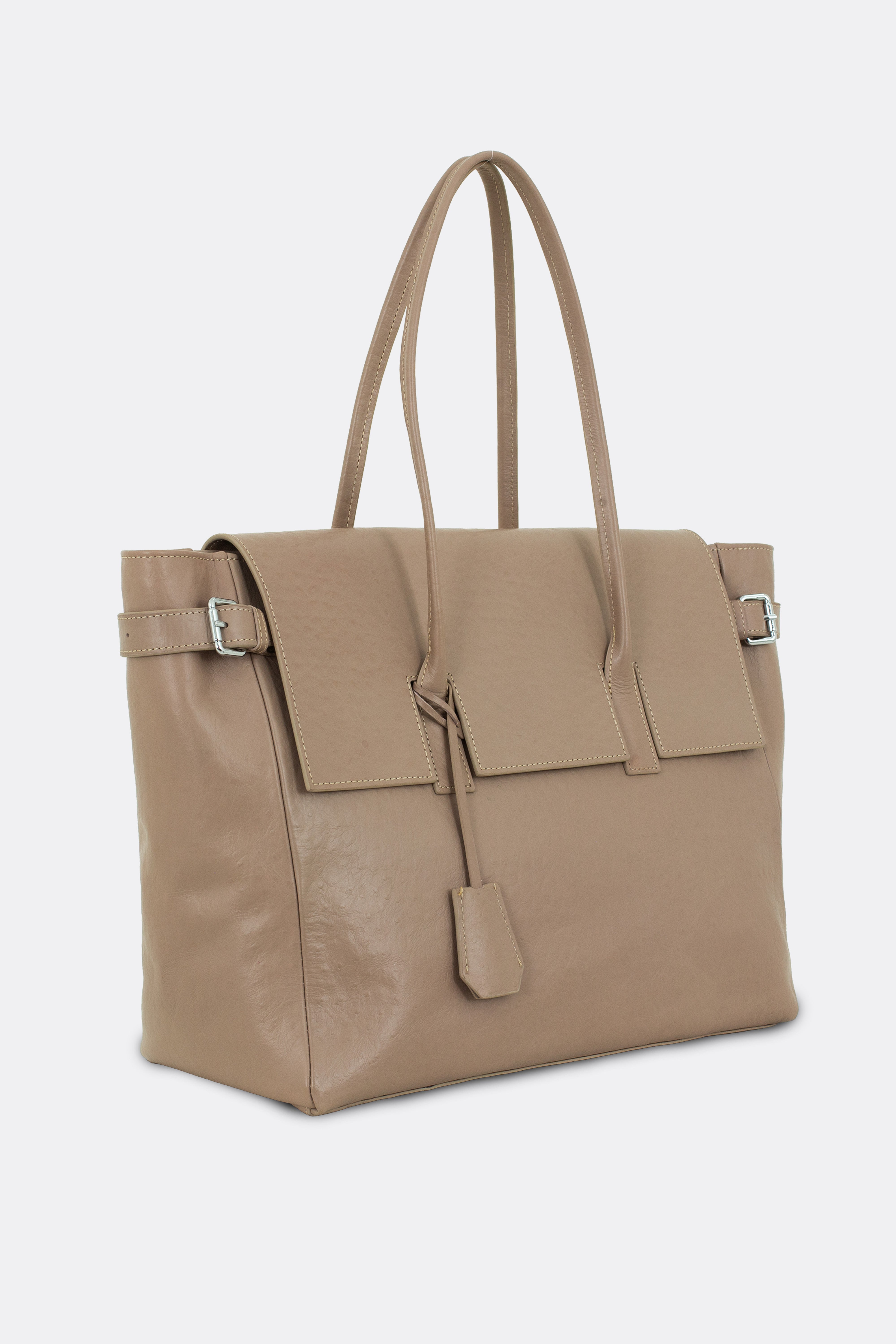 Rocco Bag Ostrich Beige
