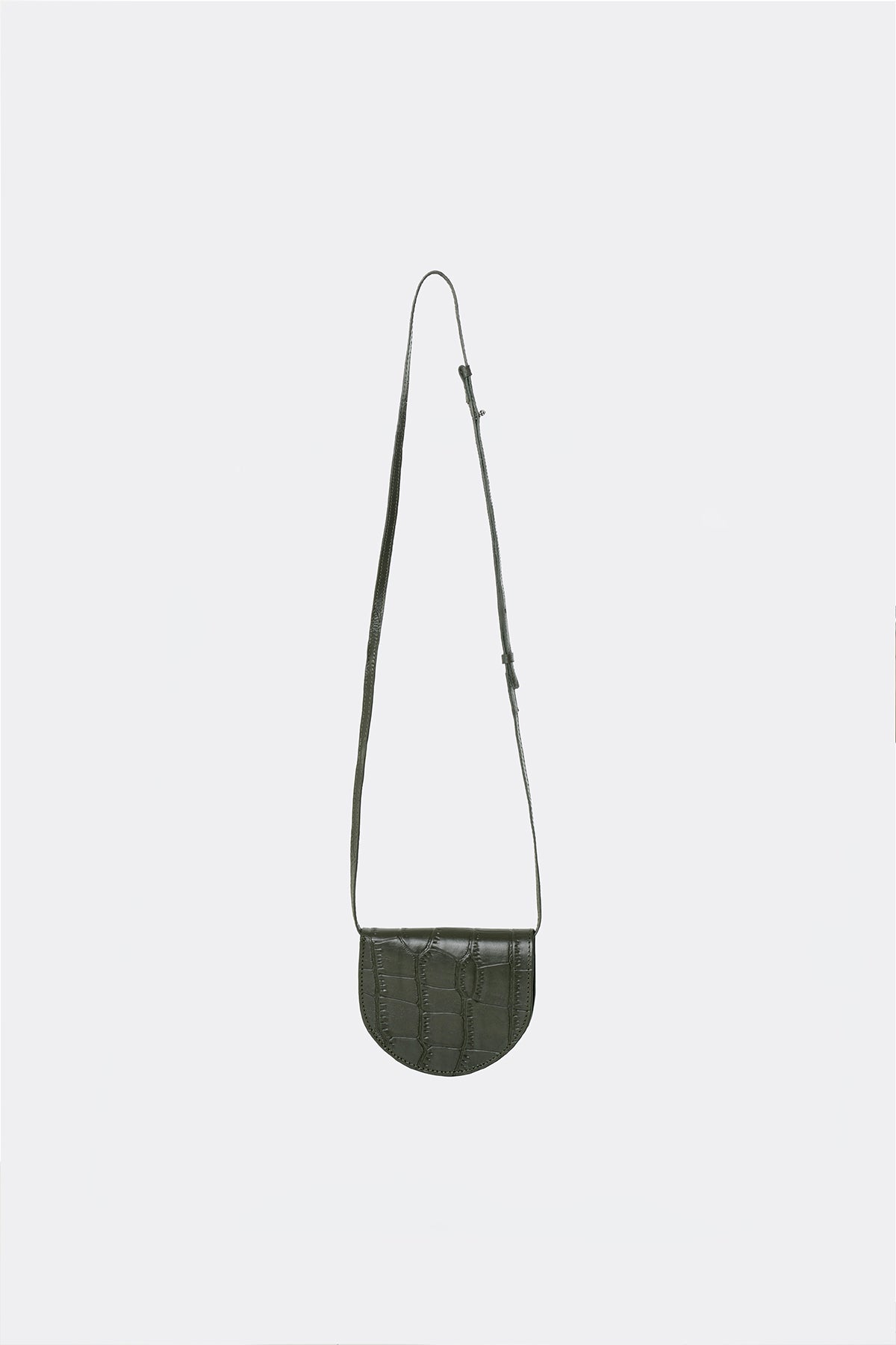 Sola Sling Card Wallet Alligator Olive
