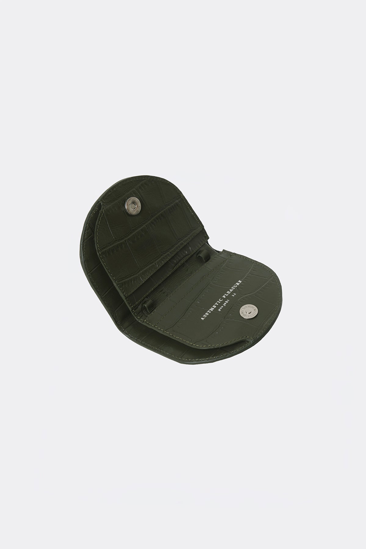 Sola Sling Card Wallet Alligator Olive