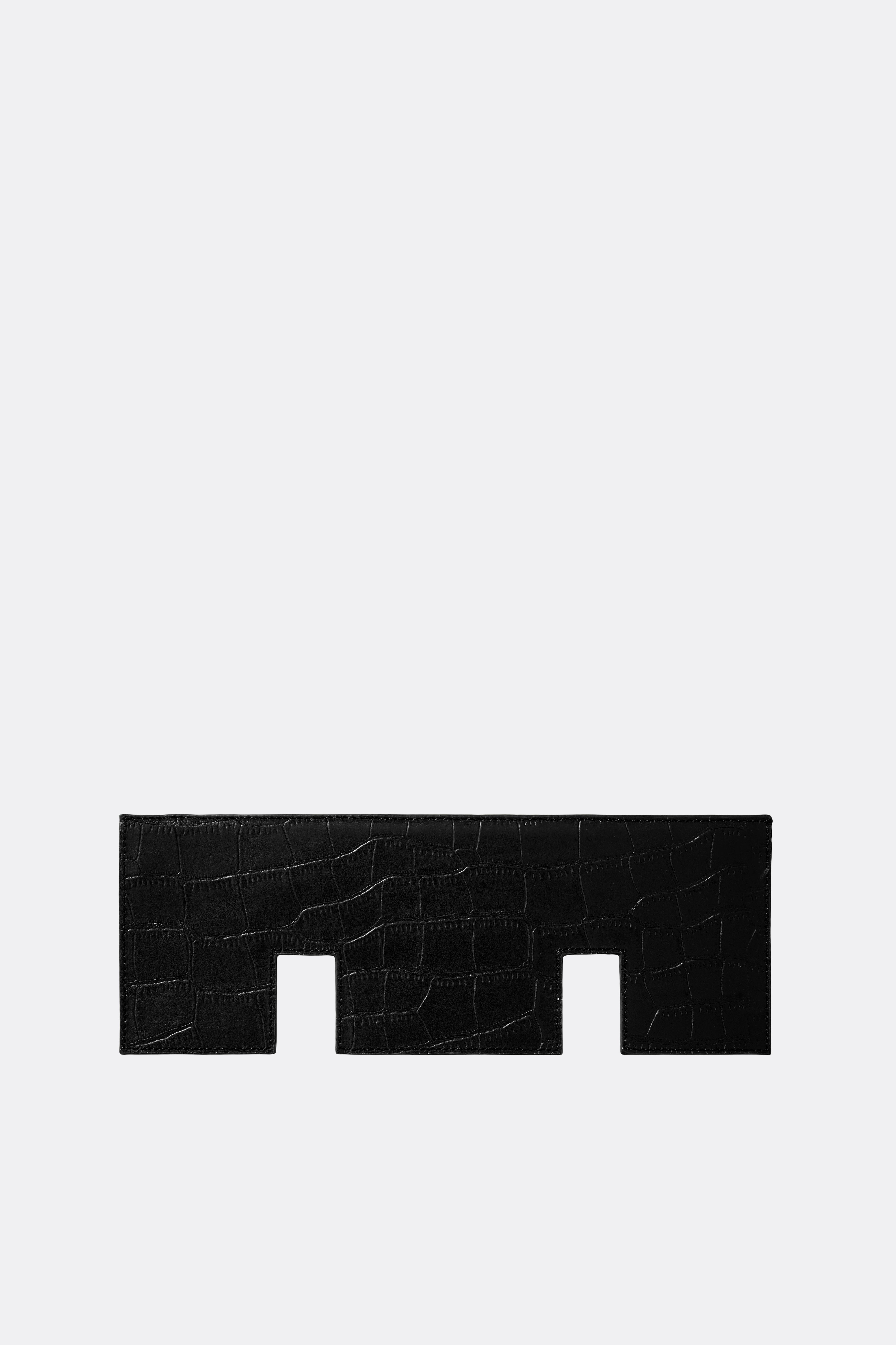 Slits Flap Essens Baguette Alligator Black