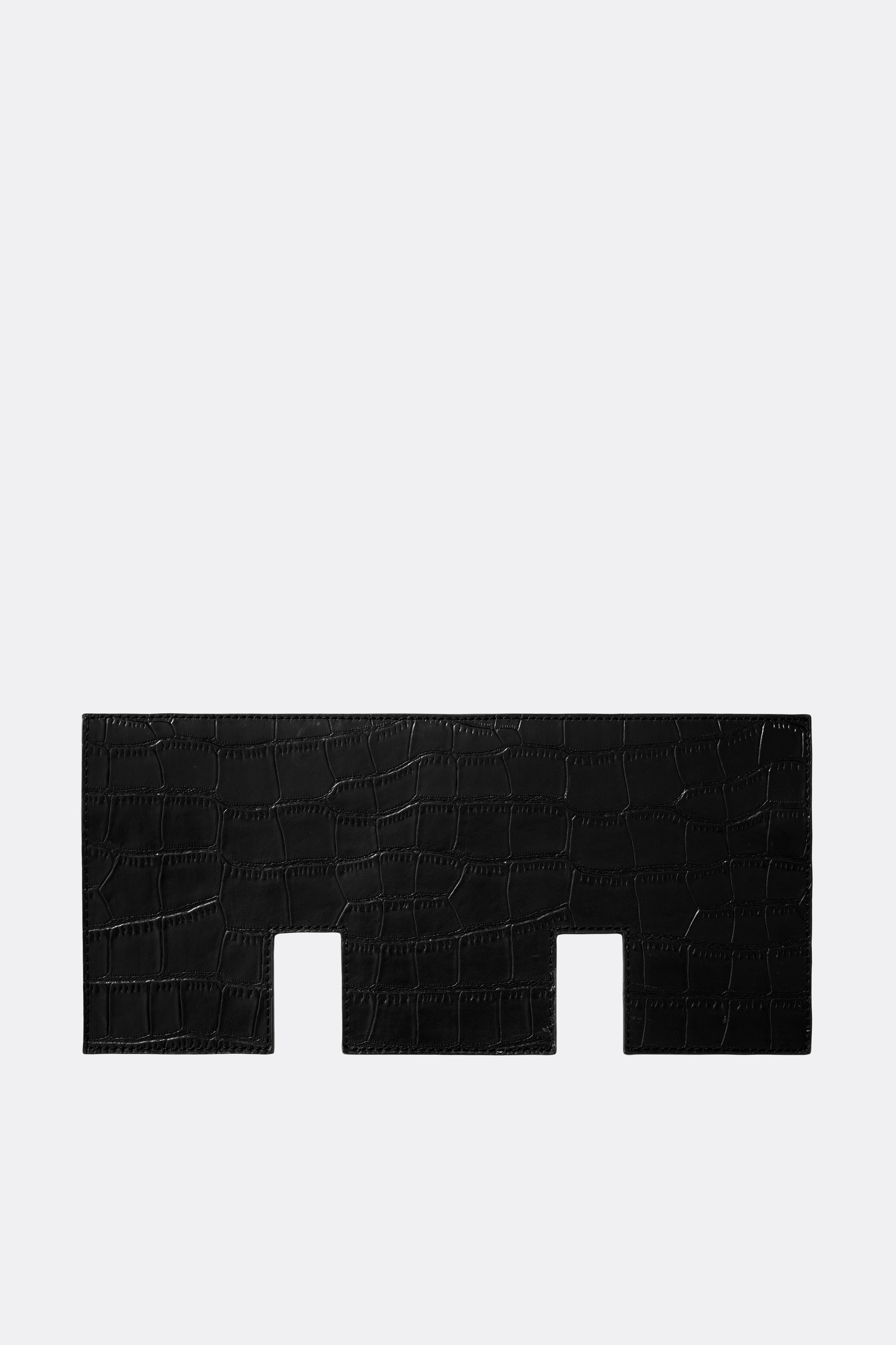 Slits Flap Essens Large Alligator Black